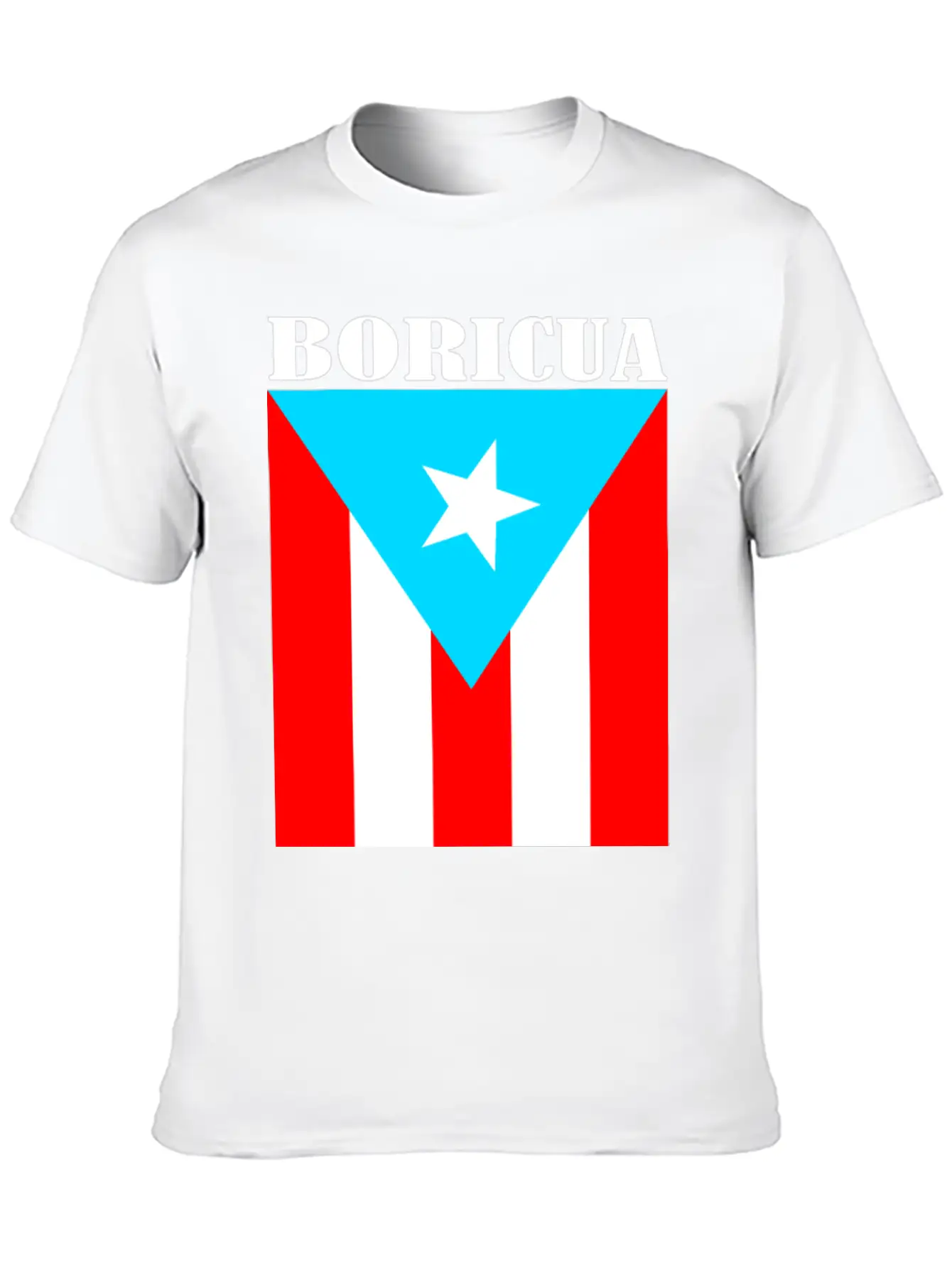 Boricua Bandera Lightweight Cotton T-Shirt – Daily Comfort Graphic Shirt