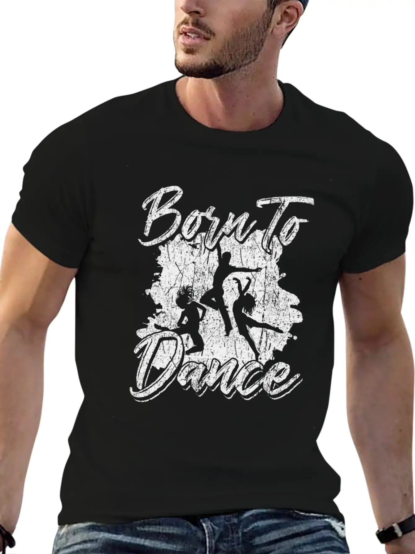 Born To Dance Lightweight Cotton T-Shirt – Daily Comfort Graphic Shirt