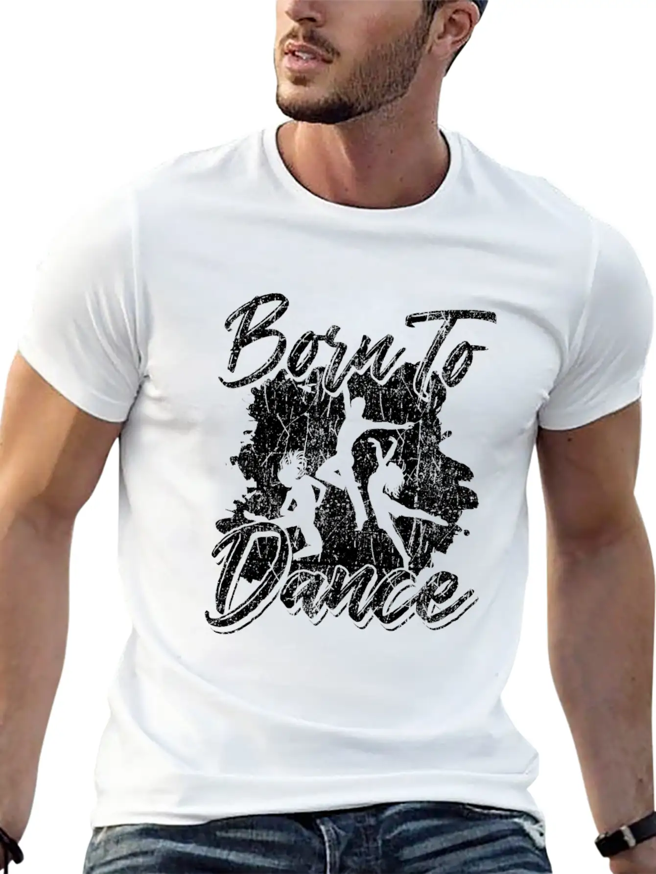 Born To Dance Lightweight Cotton T-Shirt – Daily Comfort Graphic Shirt