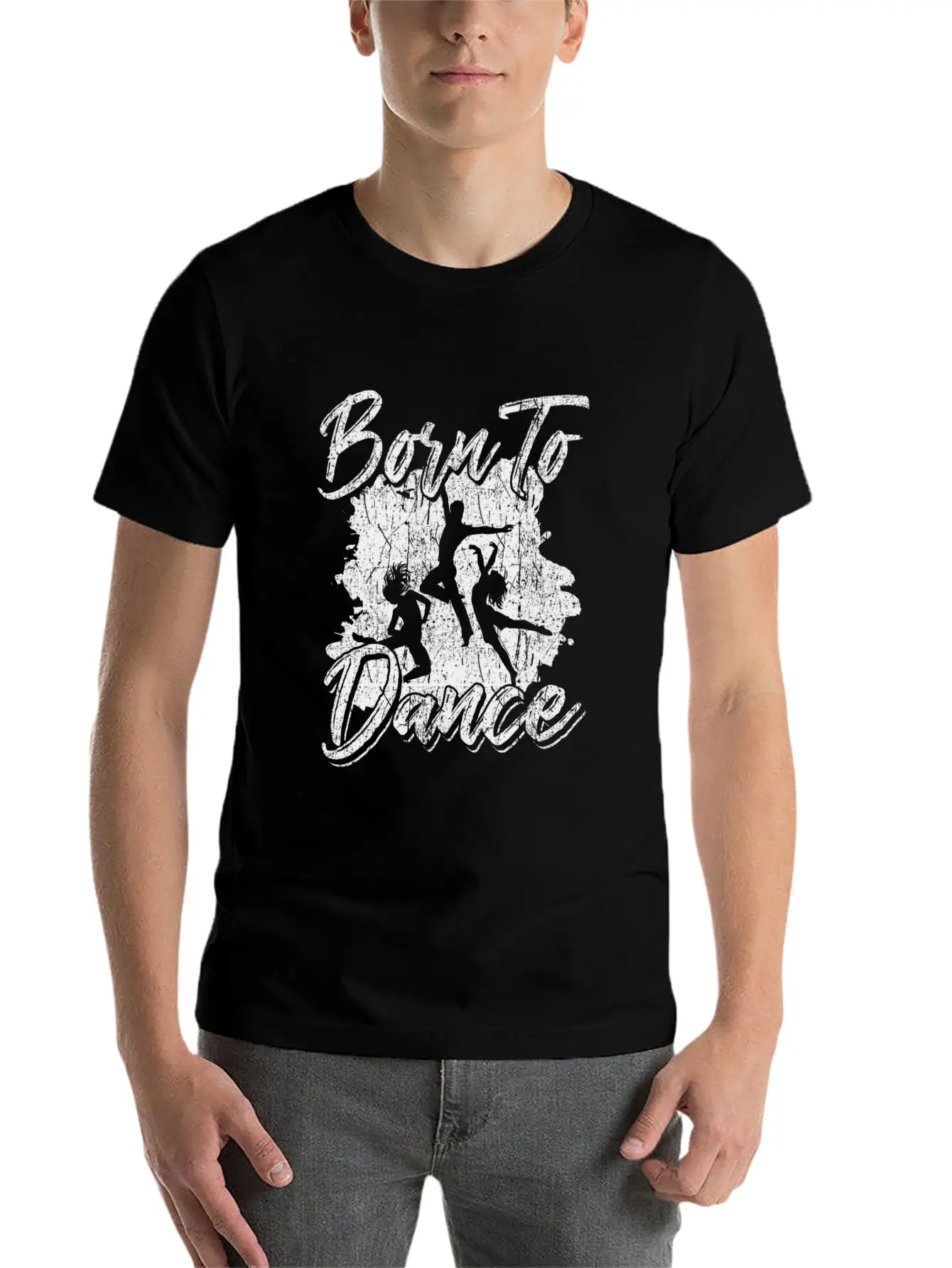 Born To Dance Lightweight Cotton T-Shirt – Daily Comfort Graphic Shirt