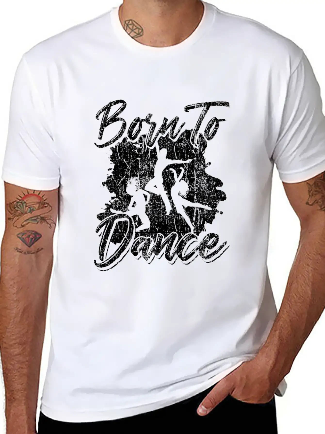 Born To Dance Lightweight Cotton T-Shirt – Daily Comfort Graphic Shirt