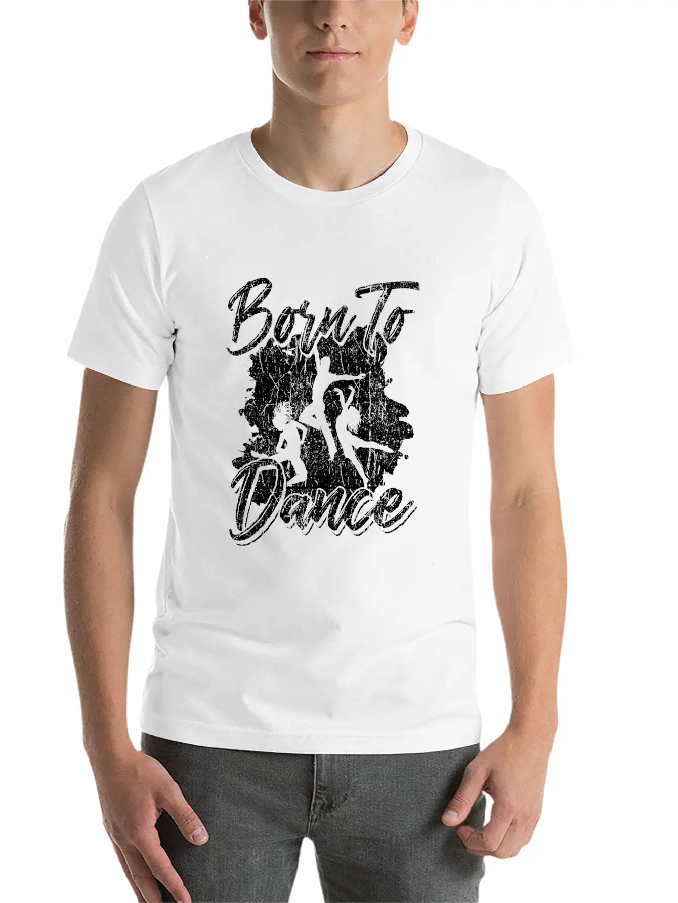 Born To Dance Lightweight Cotton T-Shirt – Daily Comfort Graphic Shirt