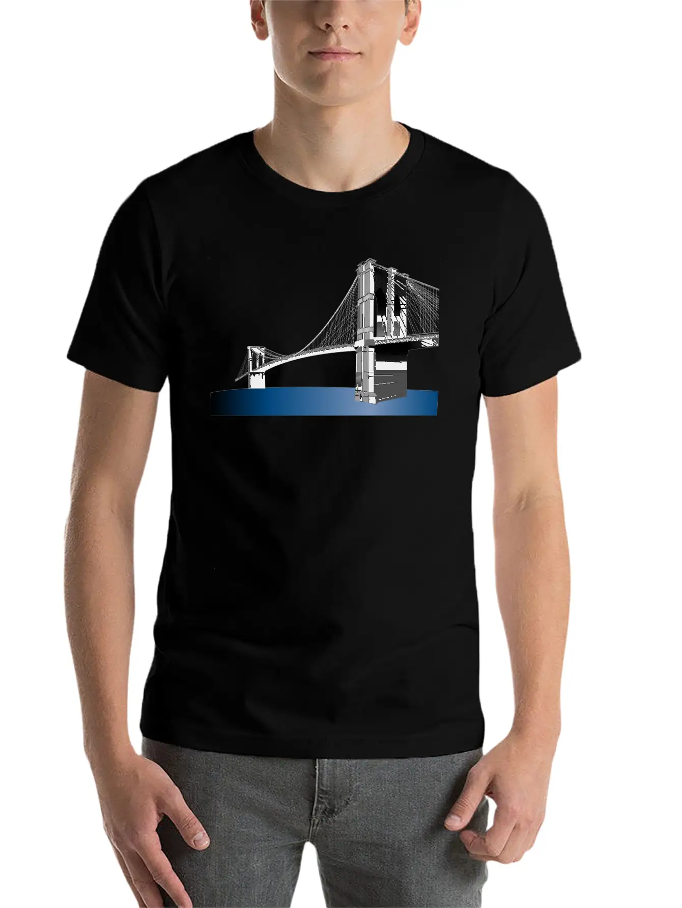 Bridge Bruecke Architecture Architektur Bauen24 Lightweight Cotton T-Shirt – Daily Comfort Graphic Shirt
