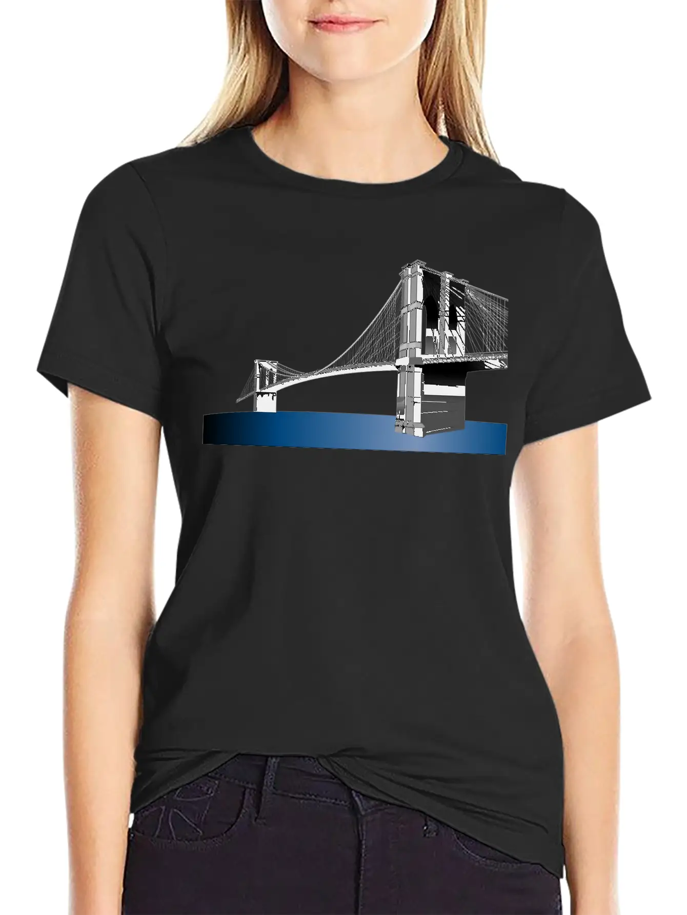 Bridge Bruecke Architecture Architektur Bauen24 Lightweight Cotton T-Shirt – Daily Comfort Graphic Shirt