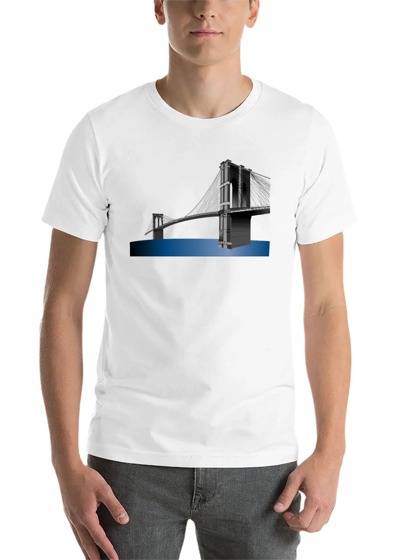 Bridge Bruecke Architecture Architektur Bauen24 Lightweight Cotton T-Shirt – Daily Comfort Graphic Shirt