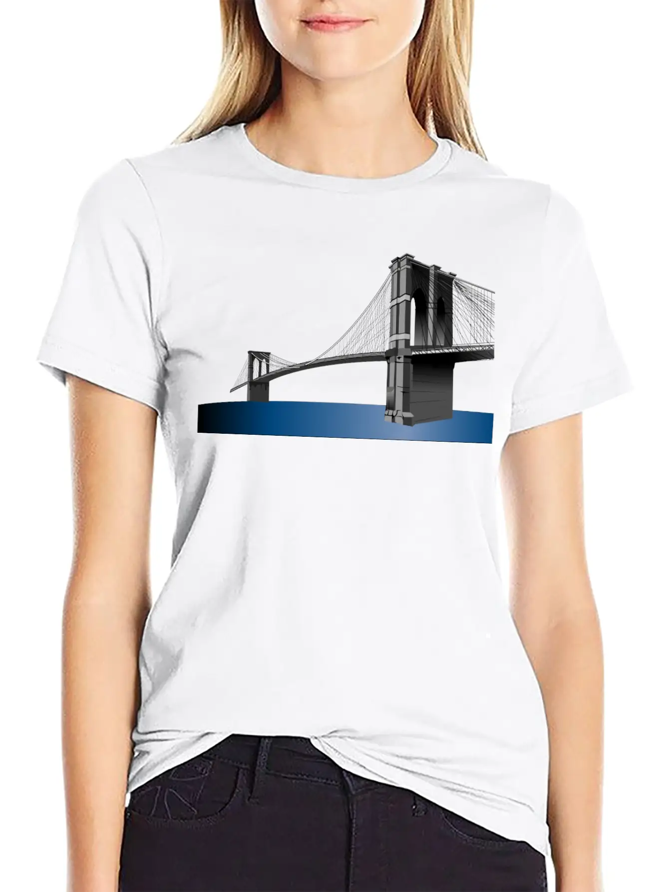 Bridge Bruecke Architecture Architektur Bauen24 Lightweight Cotton T-Shirt – Daily Comfort Graphic Shirt