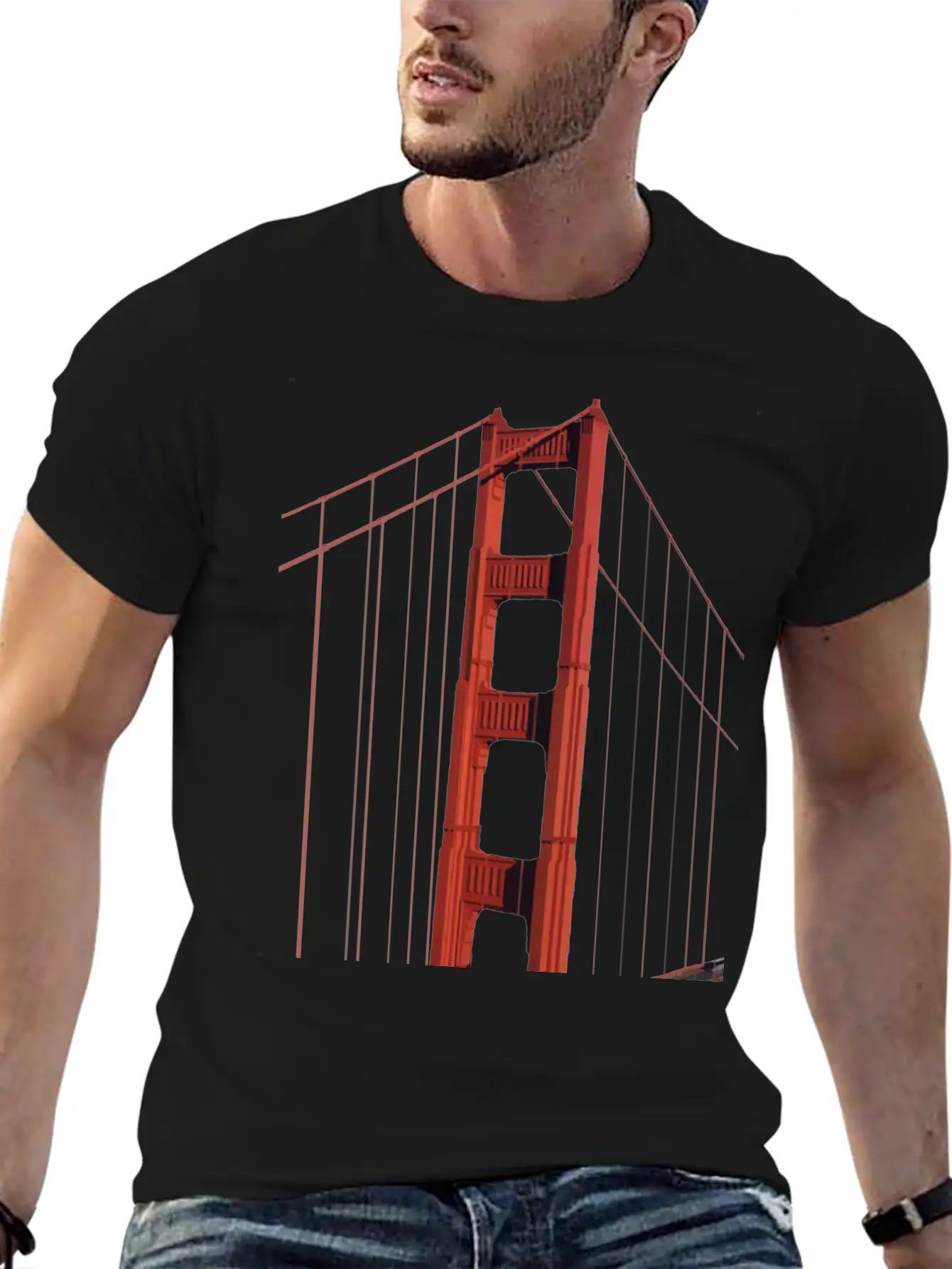 Bridge Lightweight Cotton T-Shirt – Daily Comfort Graphic Shirt