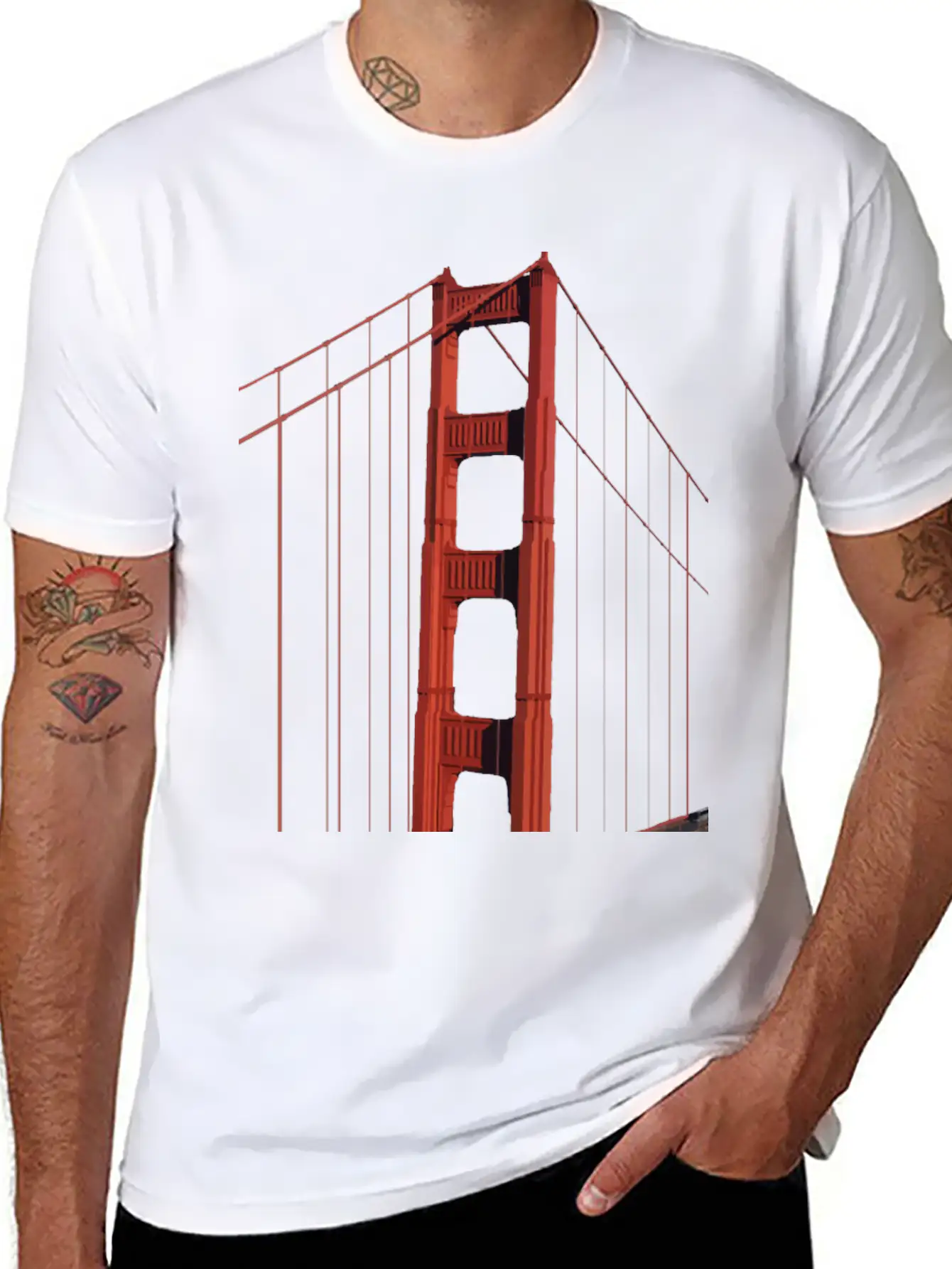 Bridge Lightweight Cotton T-Shirt – Daily Comfort Graphic Shirt