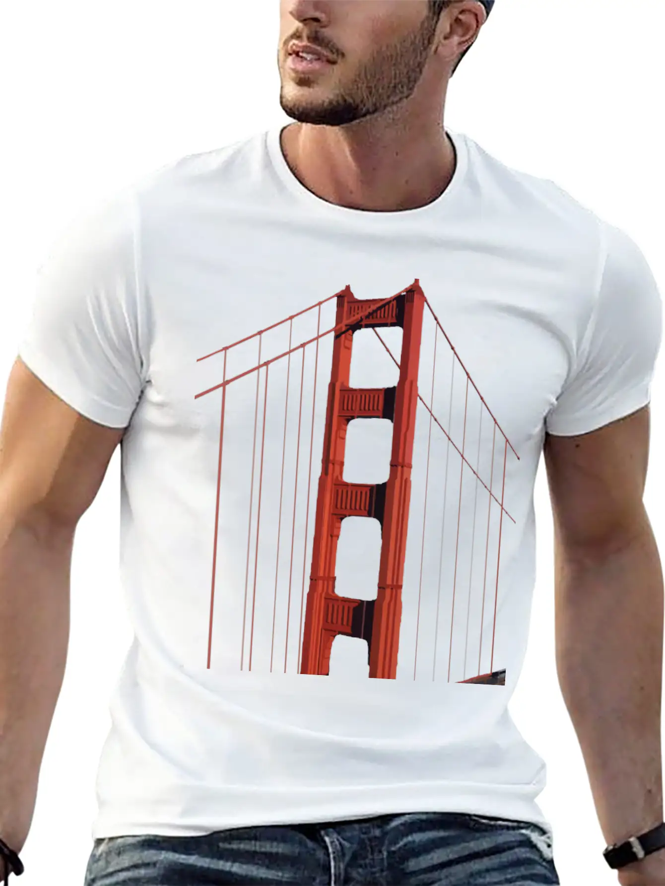 Bridge Lightweight Cotton T-Shirt – Daily Comfort Graphic Shirt