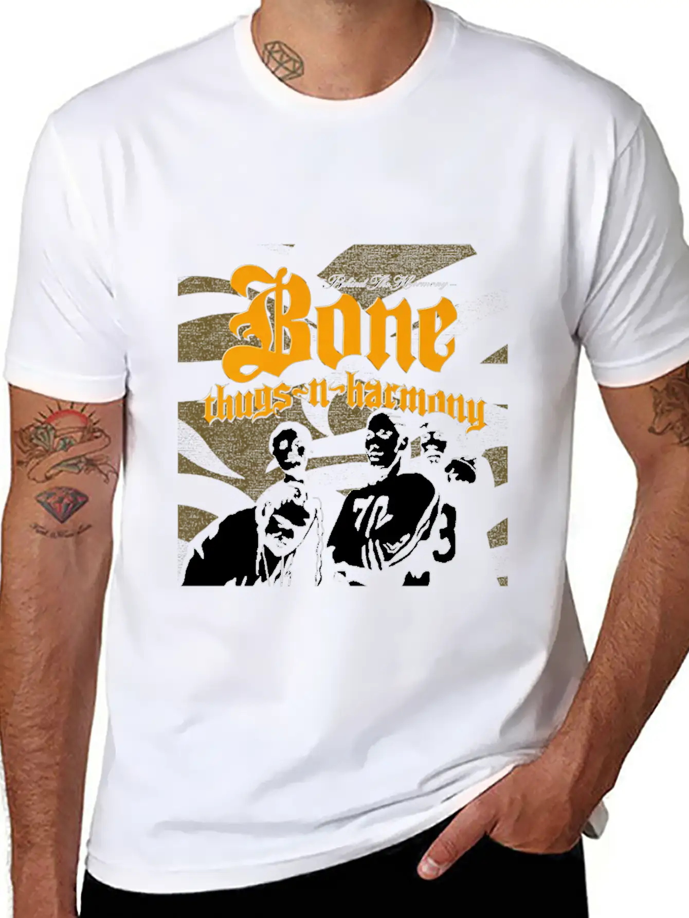 BTNH Bone Thugs N Harmony Artwork Shirt Lightweight Cotton T-Shirt – Daily Comfort Graphic Shirt