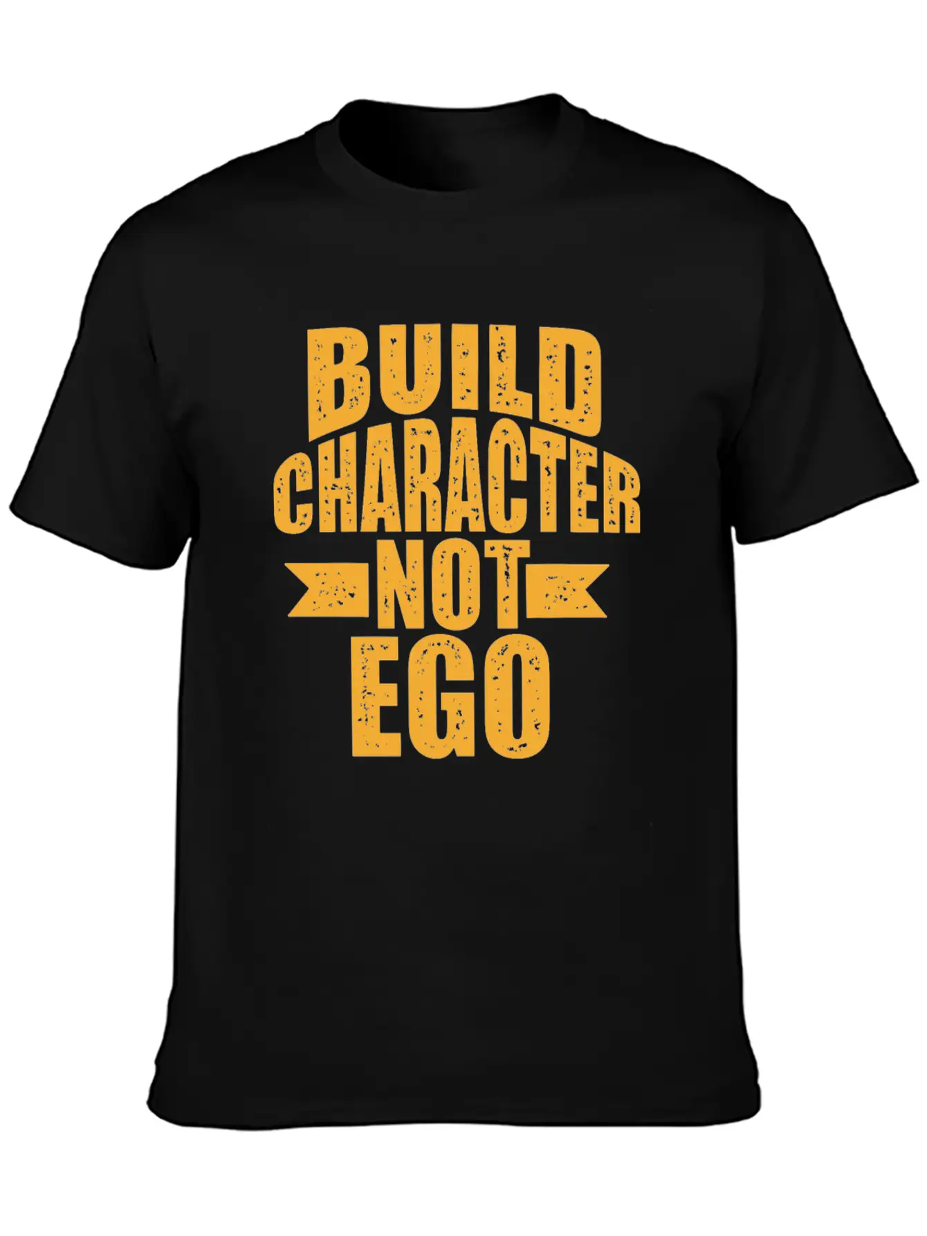 Build Character Ego Typography Lightweight Cotton T-Shirt – Daily Comfort Graphic Shirt