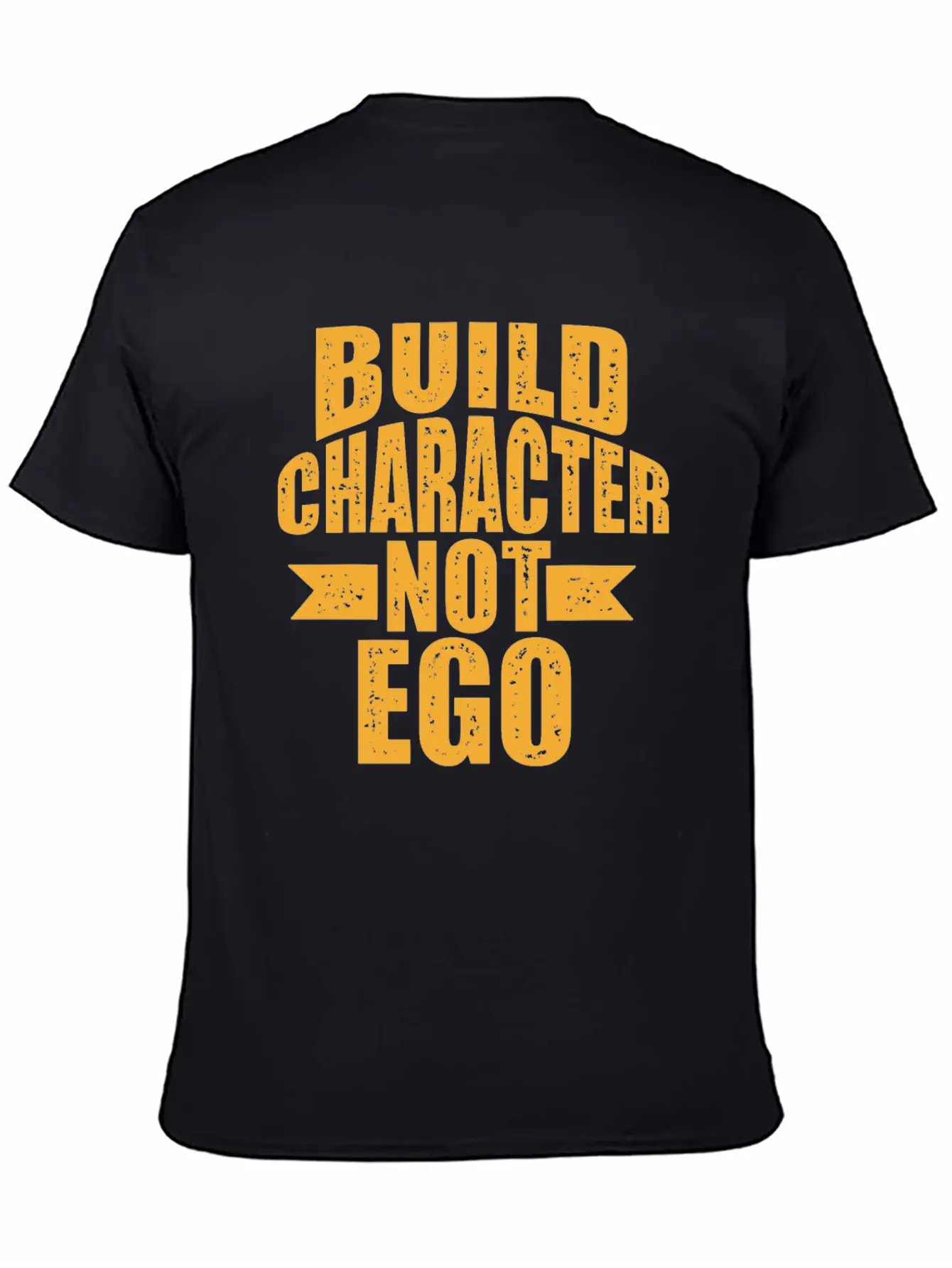 Build Character Ego Typography Lightweight Cotton T-Shirt – Daily Comfort Graphic Shirt
