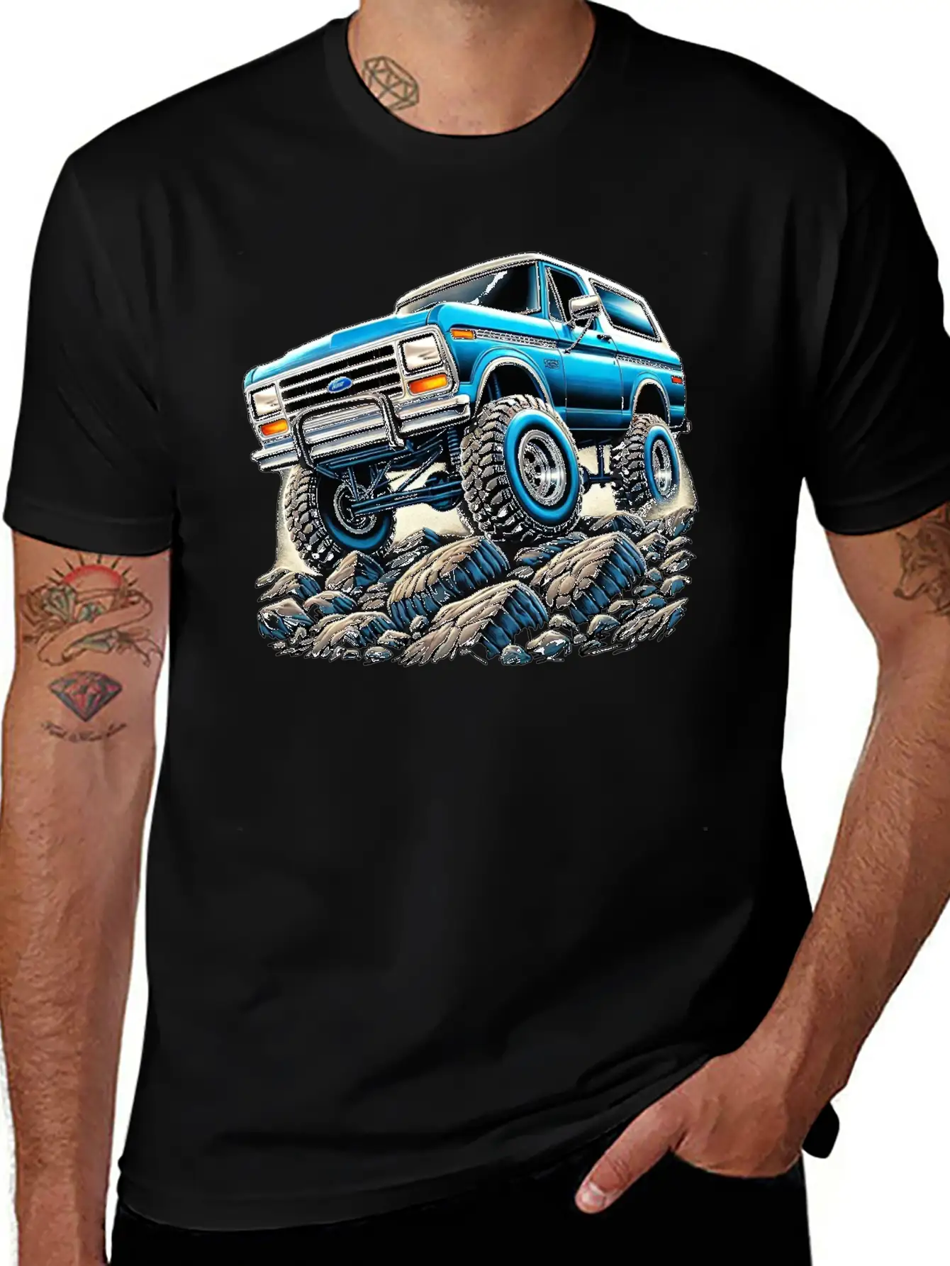 Bullnose Bronco Crawler Lightweight Cotton T-Shirt – Daily Comfort Graphic Shirt