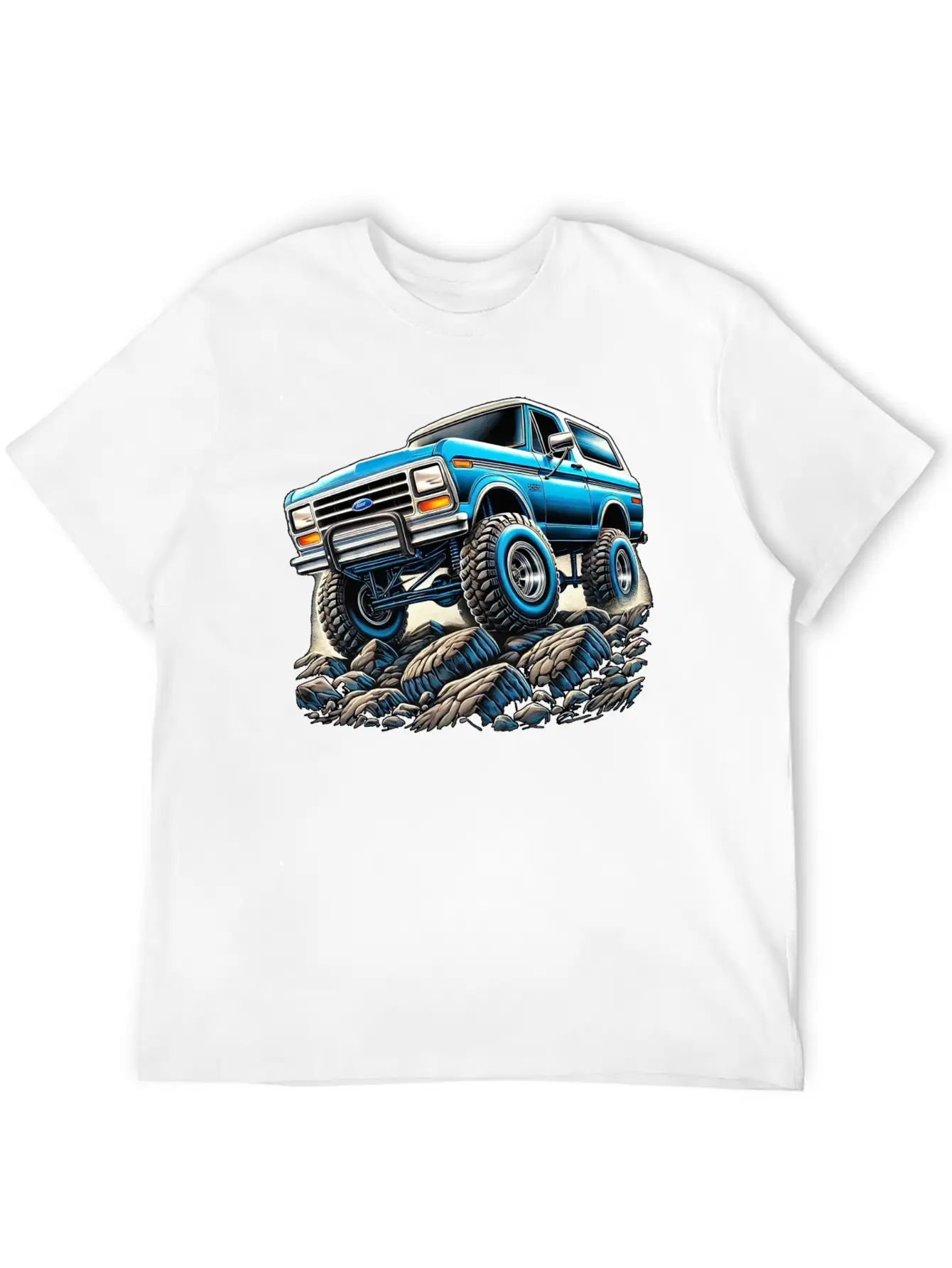 Bullnose Bronco Crawler Lightweight Cotton T-Shirt – Daily Comfort Graphic Shirt