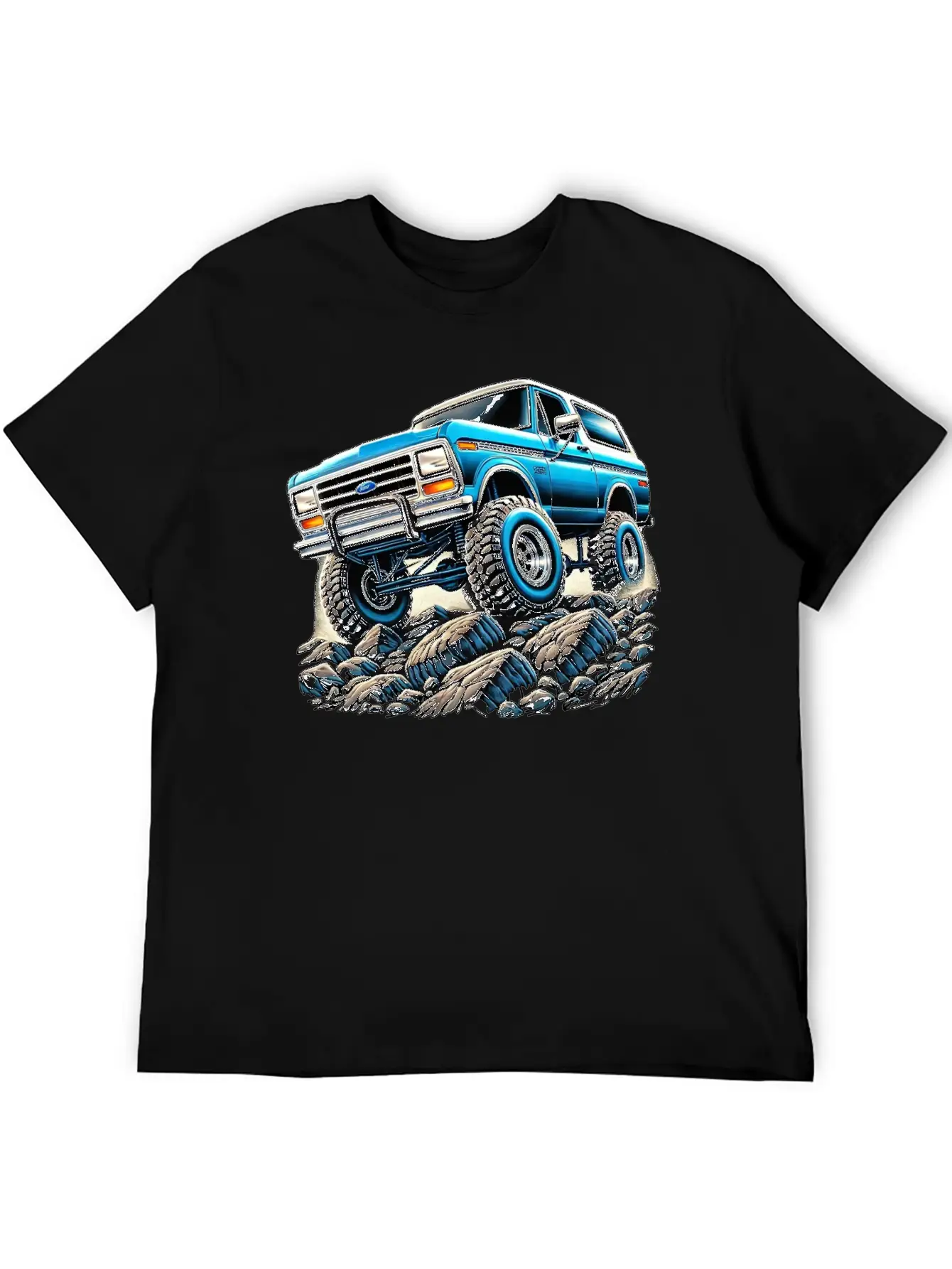 Bullnose Bronco Crawler Lightweight Cotton T-Shirt – Daily Comfort Graphic Shirt