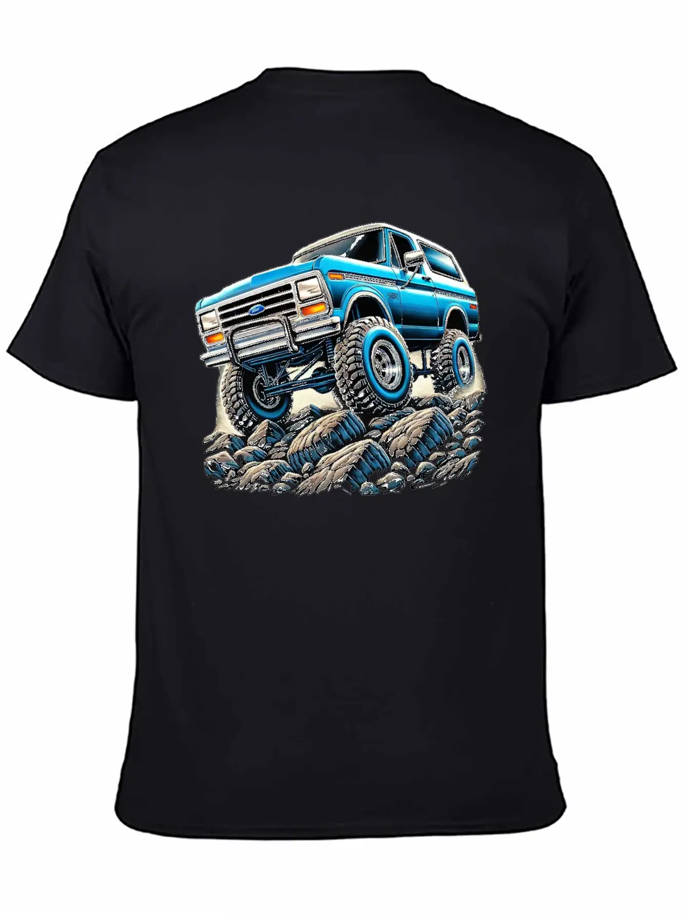 Bullnose Bronco Crawler Lightweight Cotton T-Shirt – Daily Comfort Graphic Shirt
