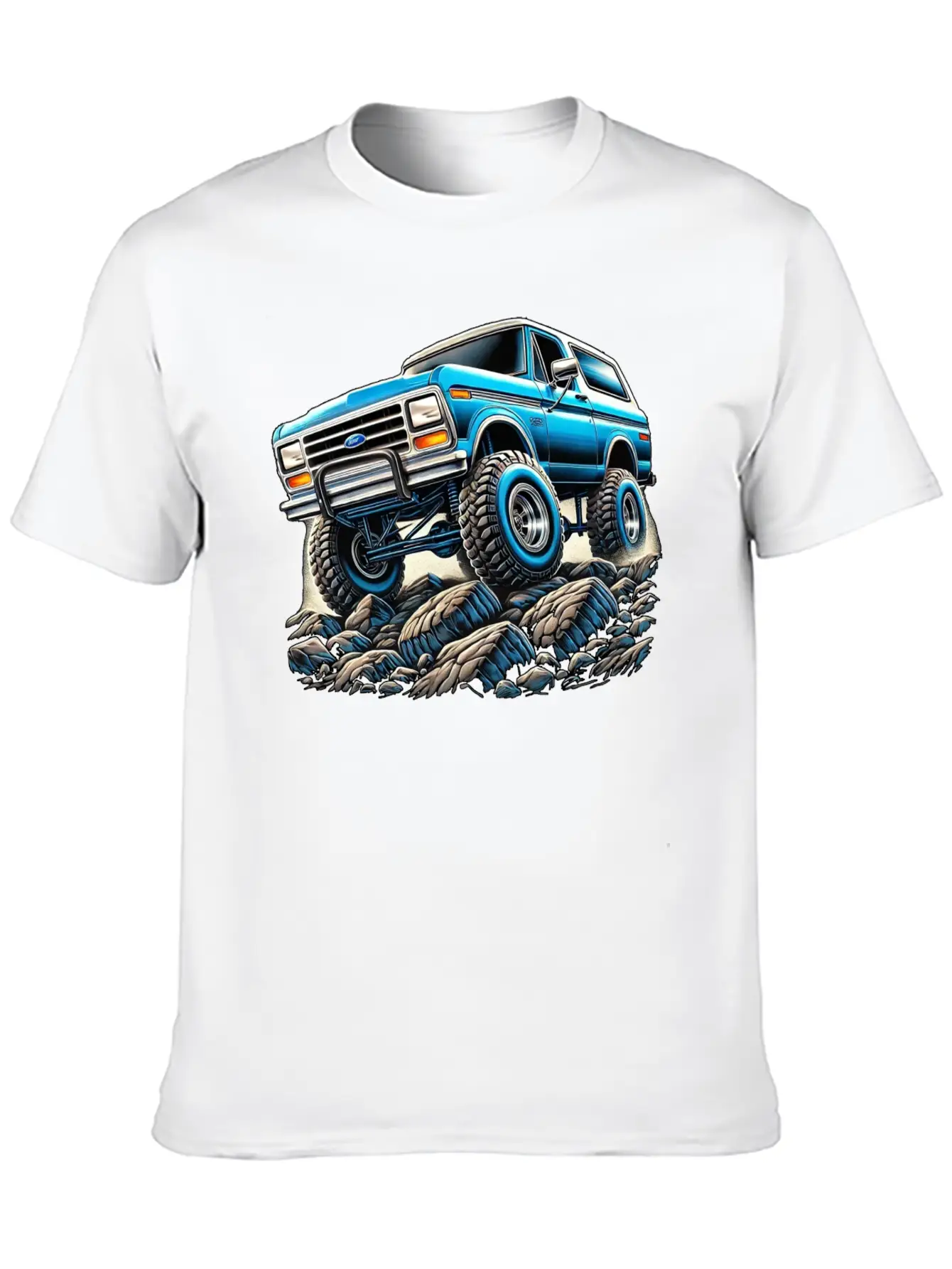 Bullnose Bronco Crawler Lightweight Cotton T-Shirt – Daily Comfort Graphic Shirt