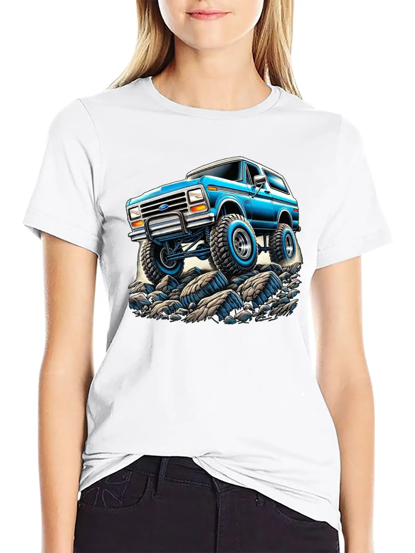Bullnose Bronco Crawler Lightweight Cotton T-Shirt – Daily Comfort Graphic Shirt