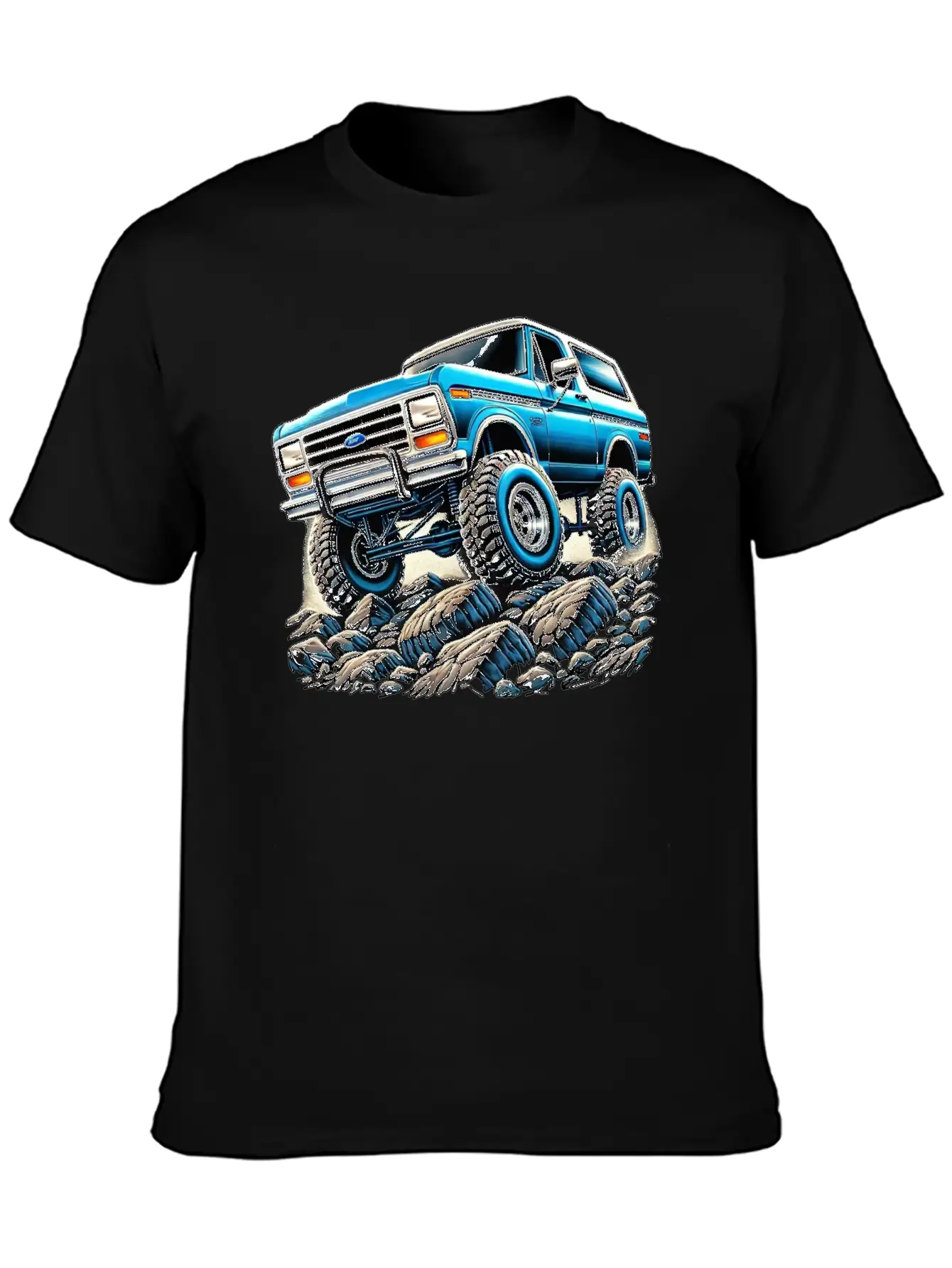 Bullnose Bronco Crawler Lightweight Cotton T-Shirt – Daily Comfort Graphic Shirt