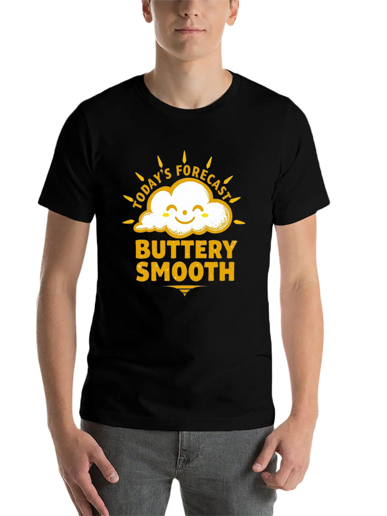 BUTTERY SMOOTH WEATHER Lightweight Cotton T-Shirt – Daily Comfort Graphic Shirt