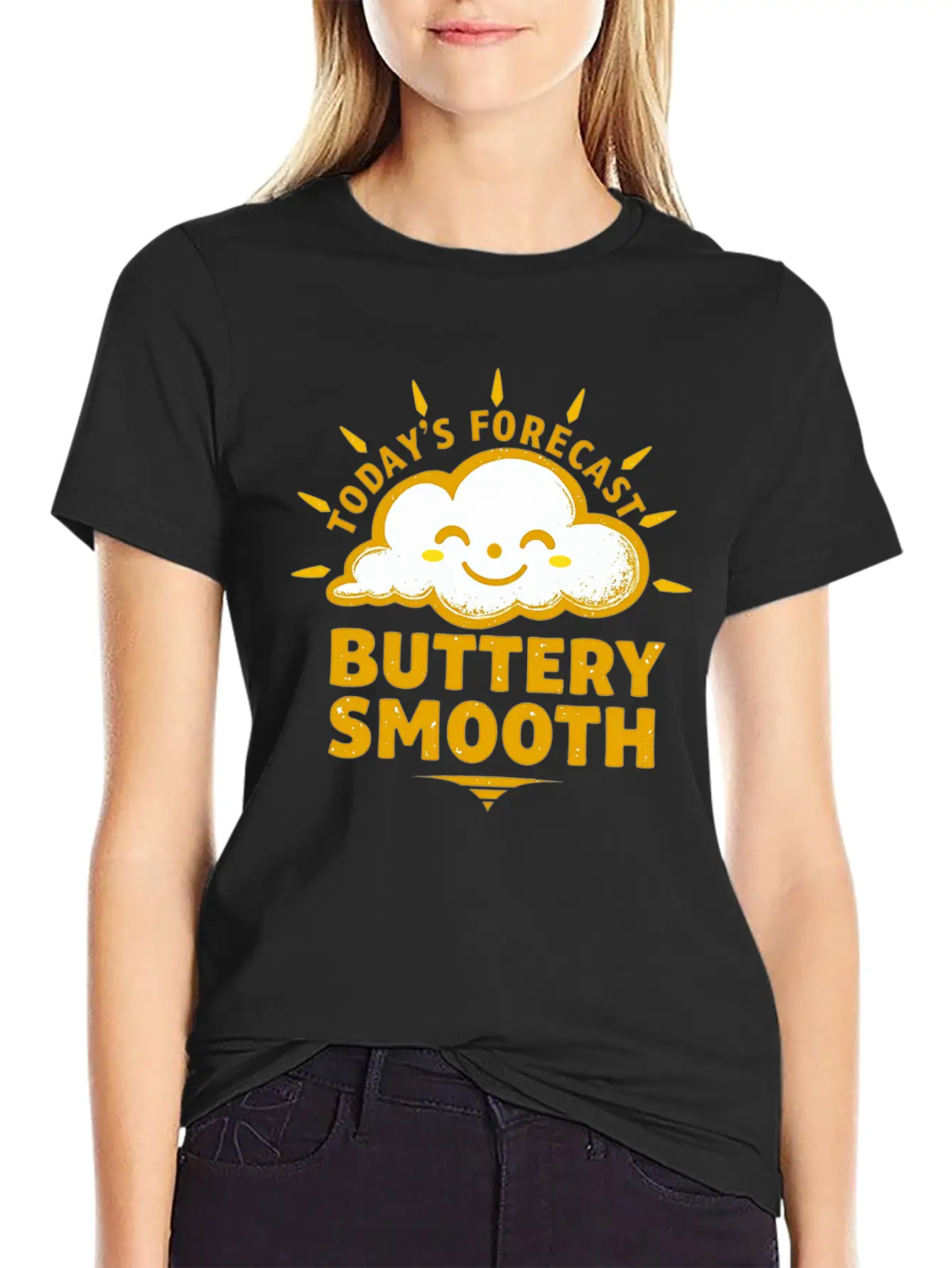 BUTTERY SMOOTH WEATHER Lightweight Cotton T-Shirt – Daily Comfort Graphic Shirt
