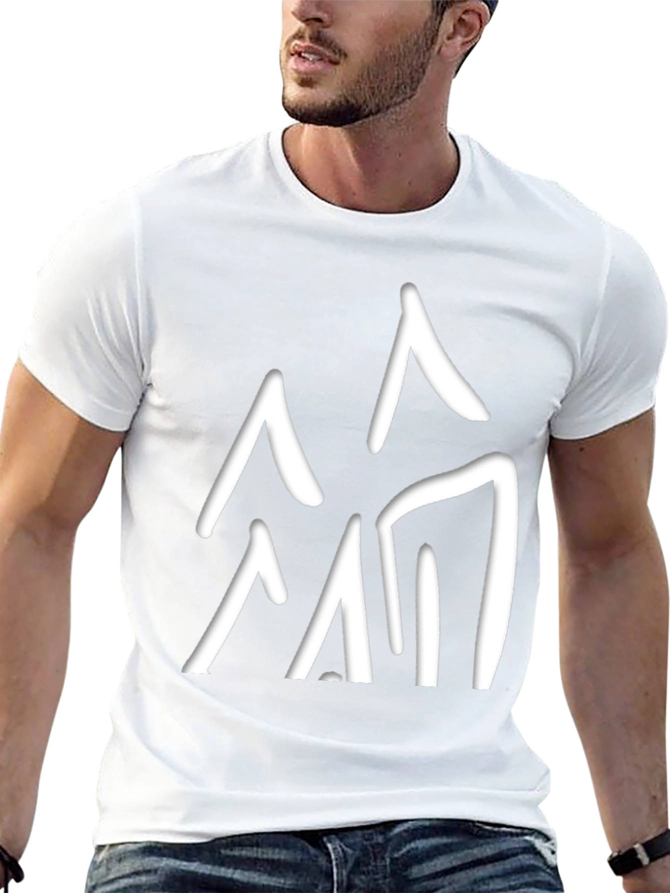 Abstract Mountain Graphic Tee