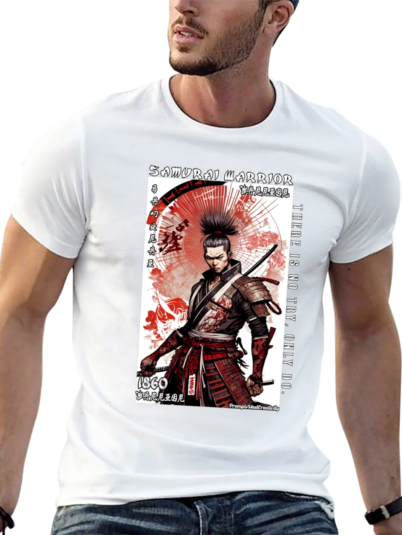 Samurai Warrior Graphic T-Shirt