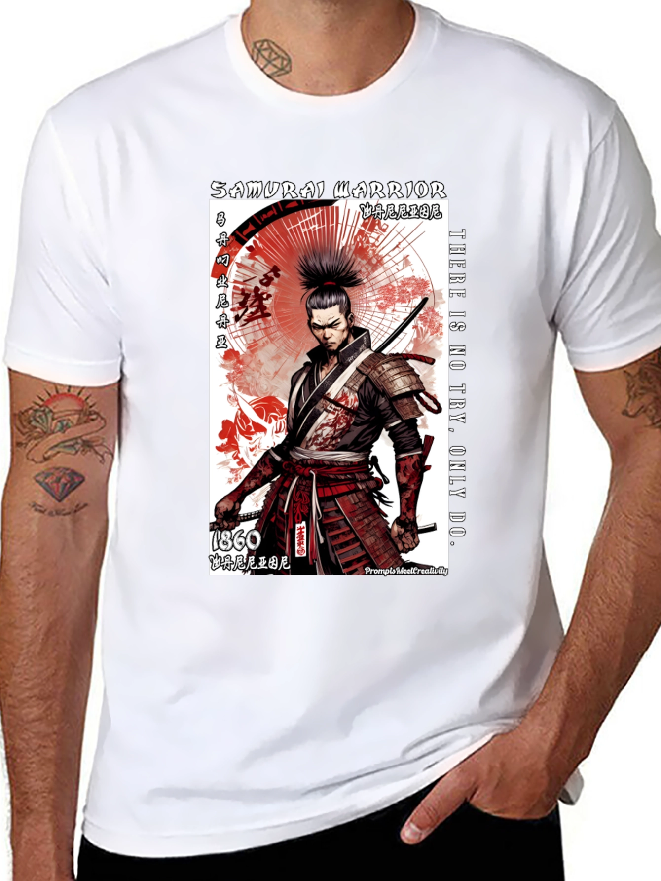 Samurai Warrior Graphic T-Shirt
