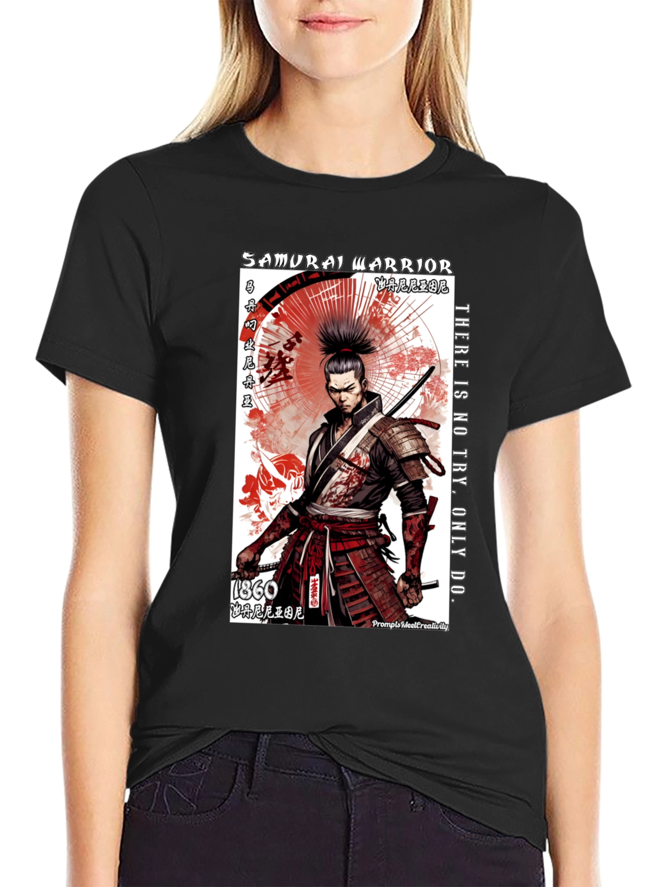 Samurai Warrior Graphic T-Shirt