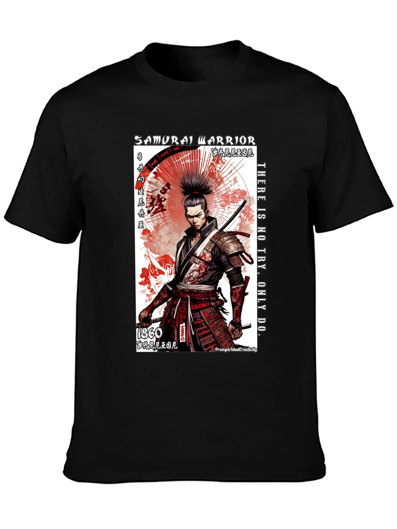 Samurai Warrior Graphic T-Shirt