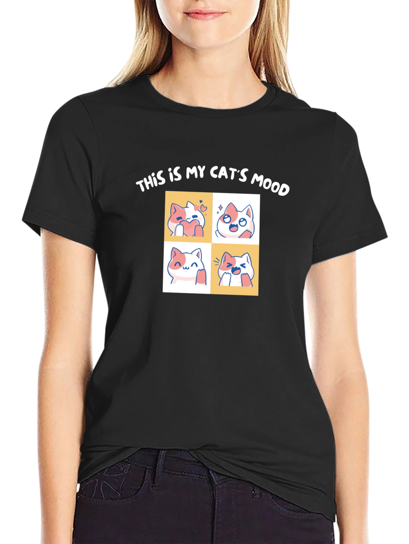 Cat Moods T-Shirt - Unisex Graphic Tee