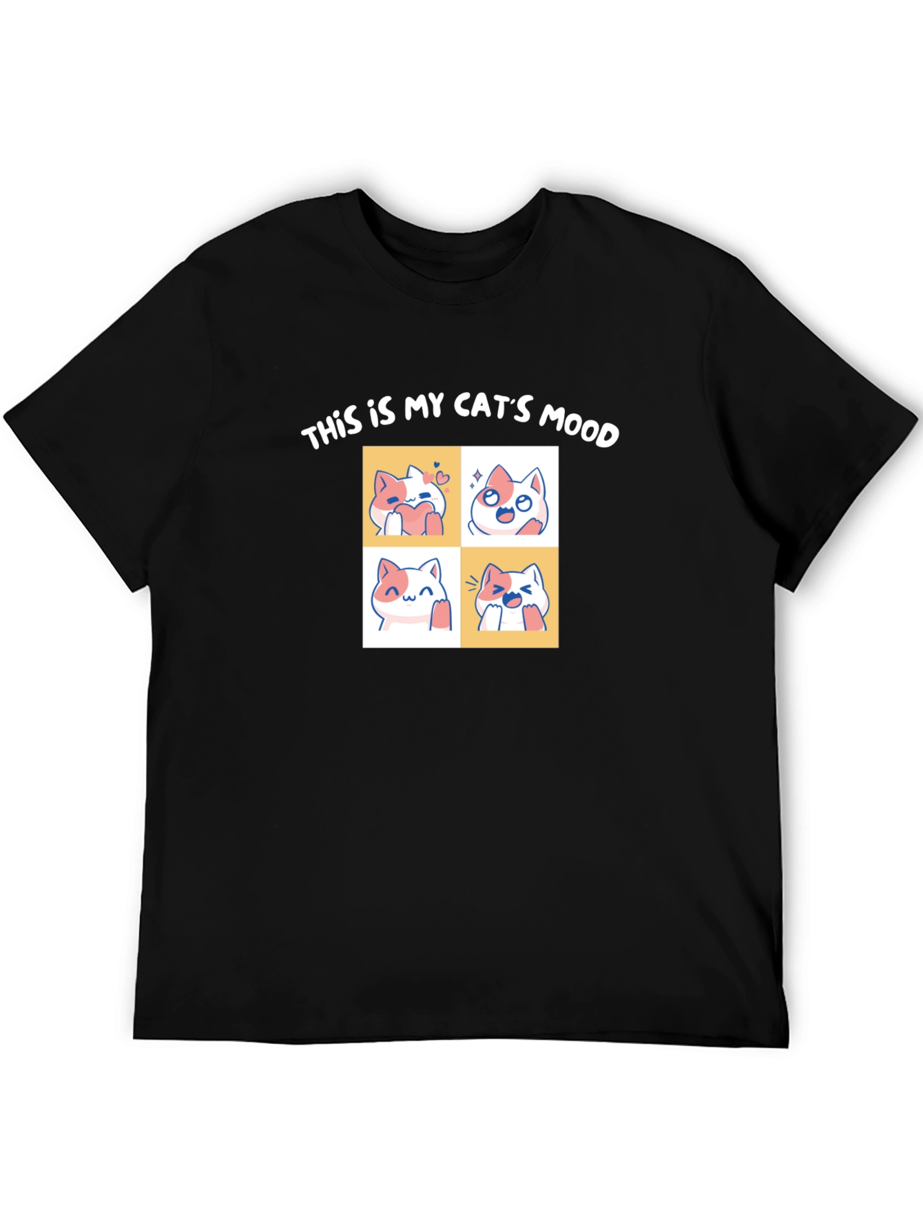 Cat Moods T-Shirt - Unisex Graphic Tee
