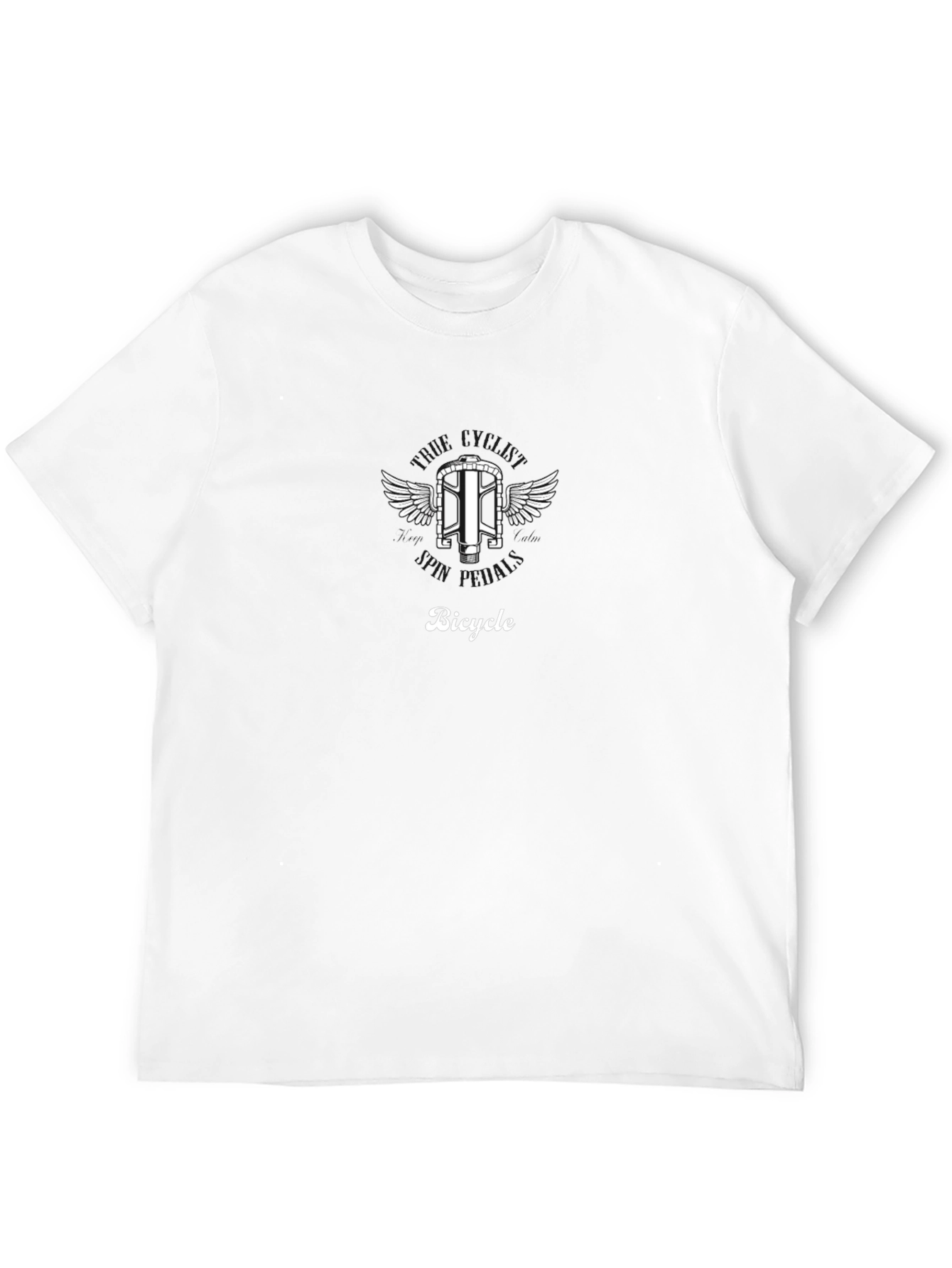 Bicycle Winged Design Graphic T-Shirt