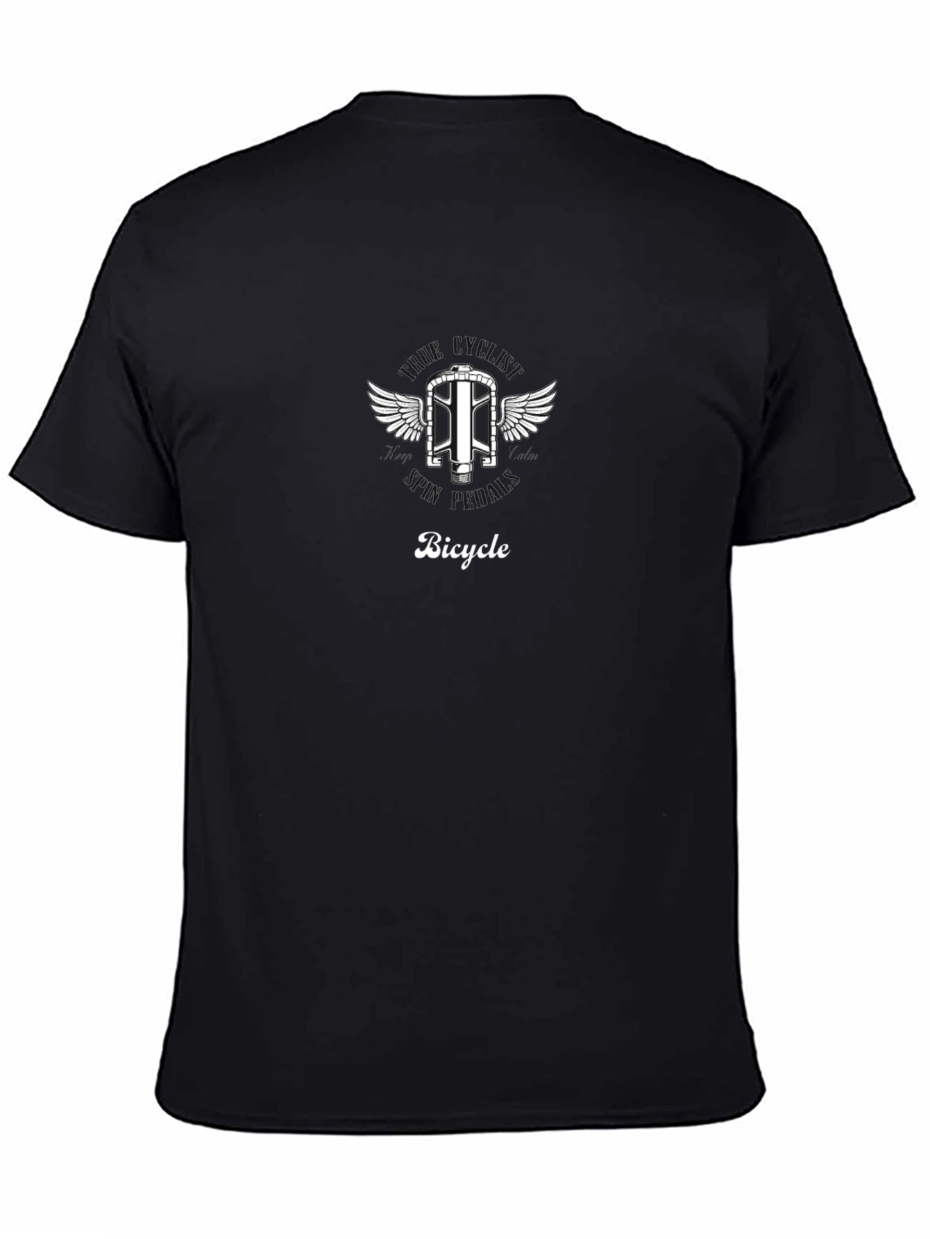 Bicycle Winged Design Graphic T-Shirt