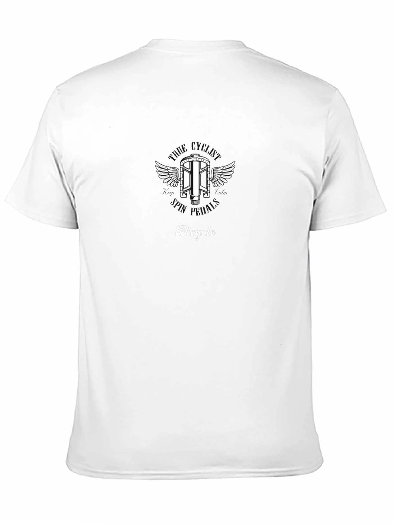 Bicycle Winged Design Graphic T-Shirt