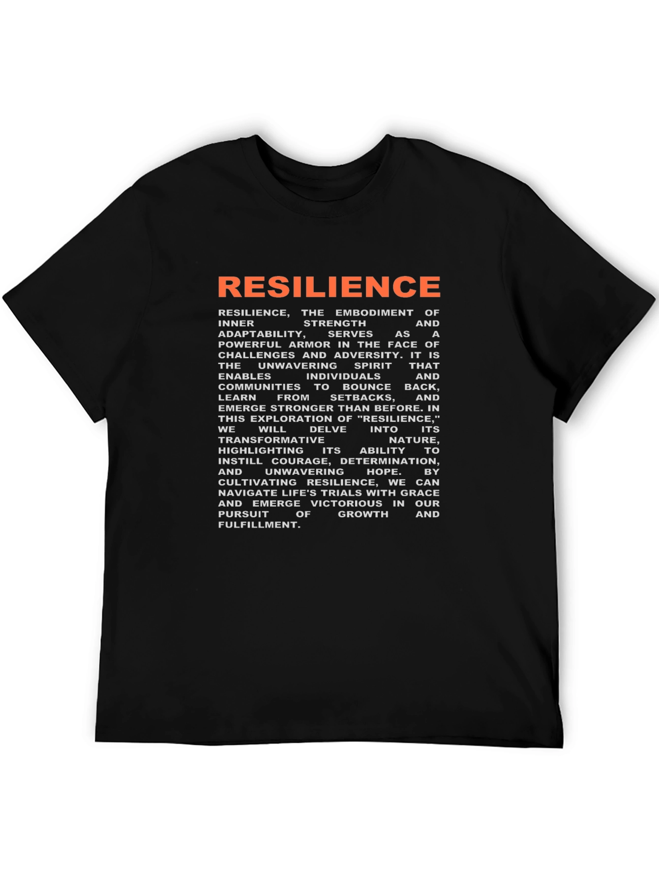 Resilience Graphic Tee - Strength & Adaptability