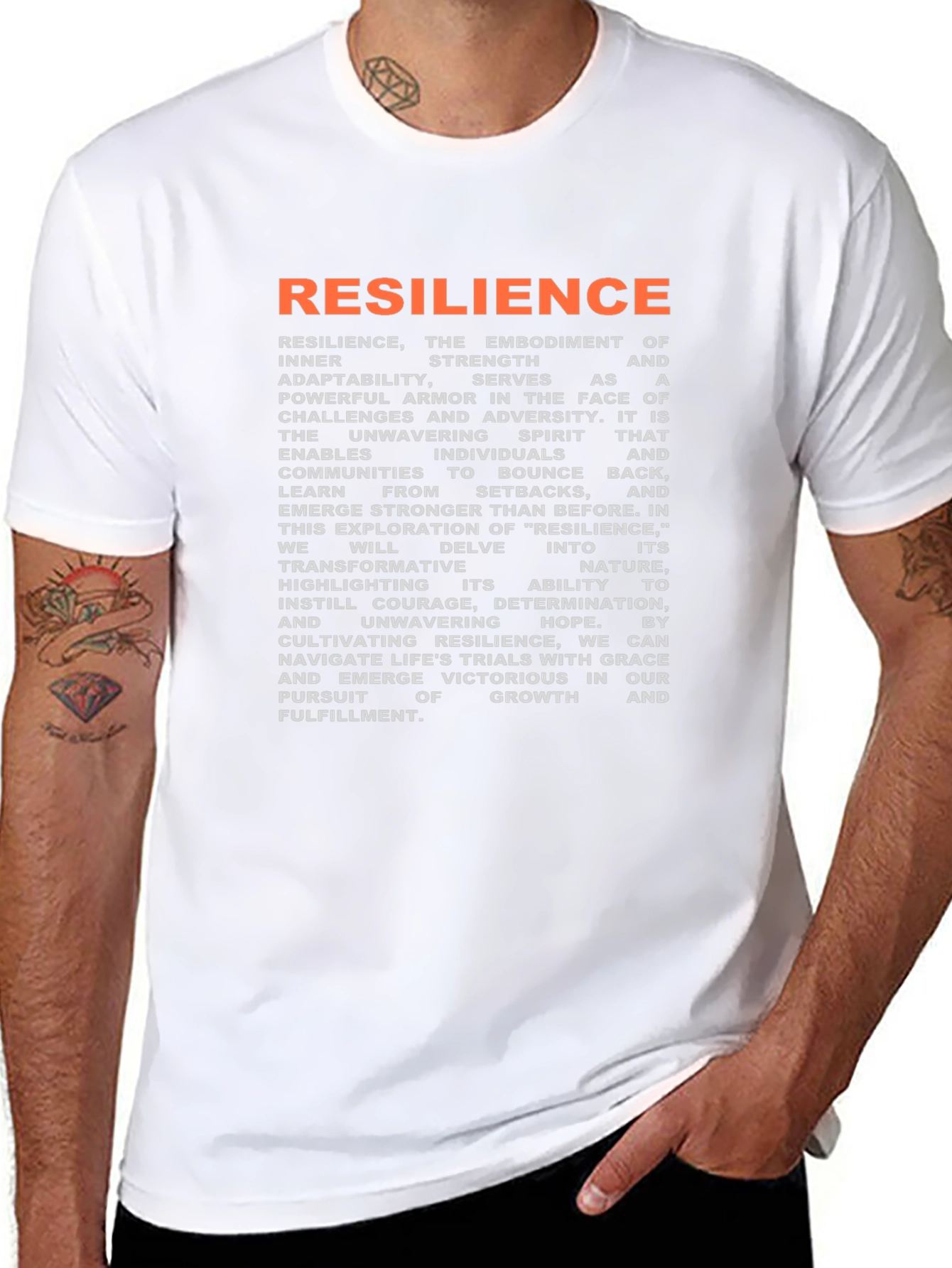 Resilience Graphic Tee - Strength & Adaptability