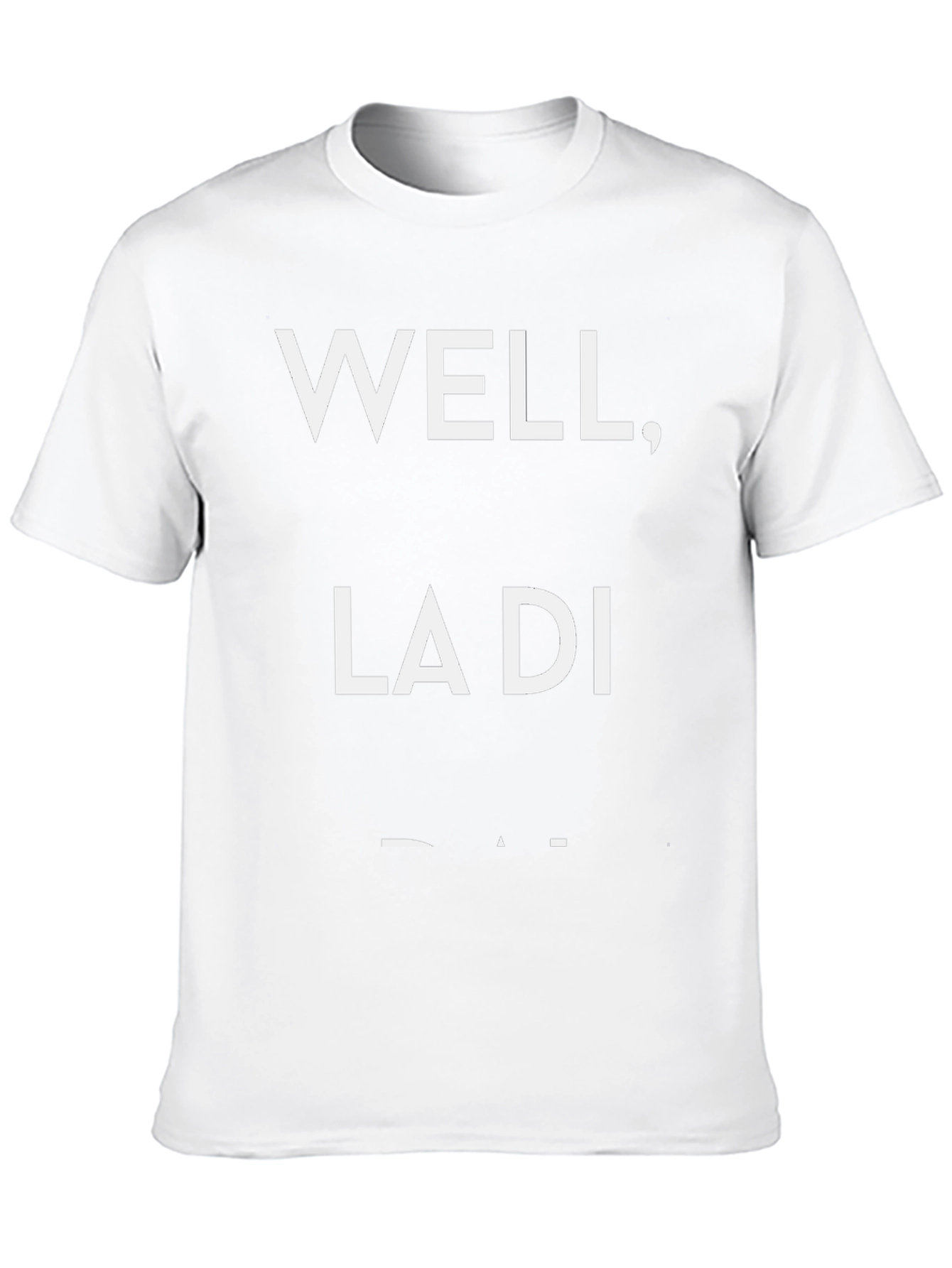 Well La Di Da Graphic Tee - Black