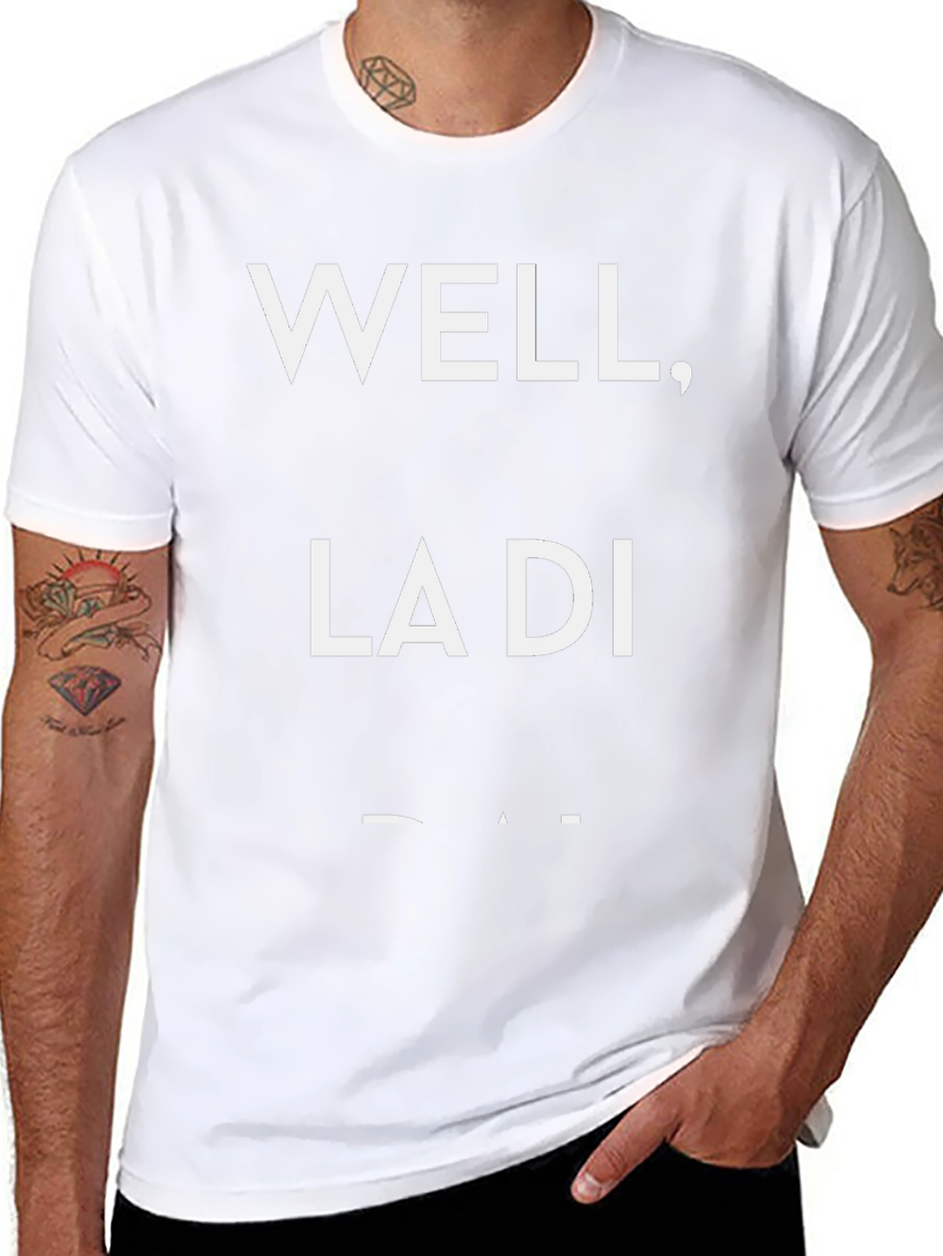Well La Di Da Graphic Tee - Black