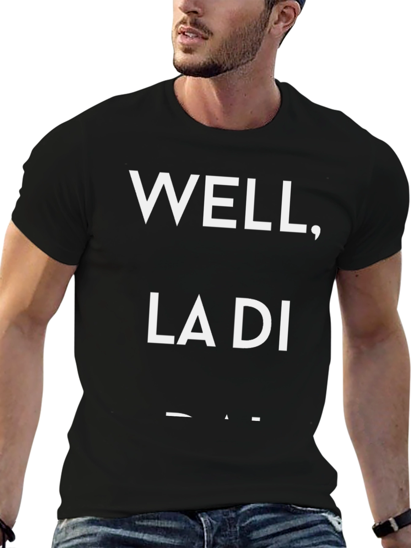 Well La Di Da Graphic Tee - Black