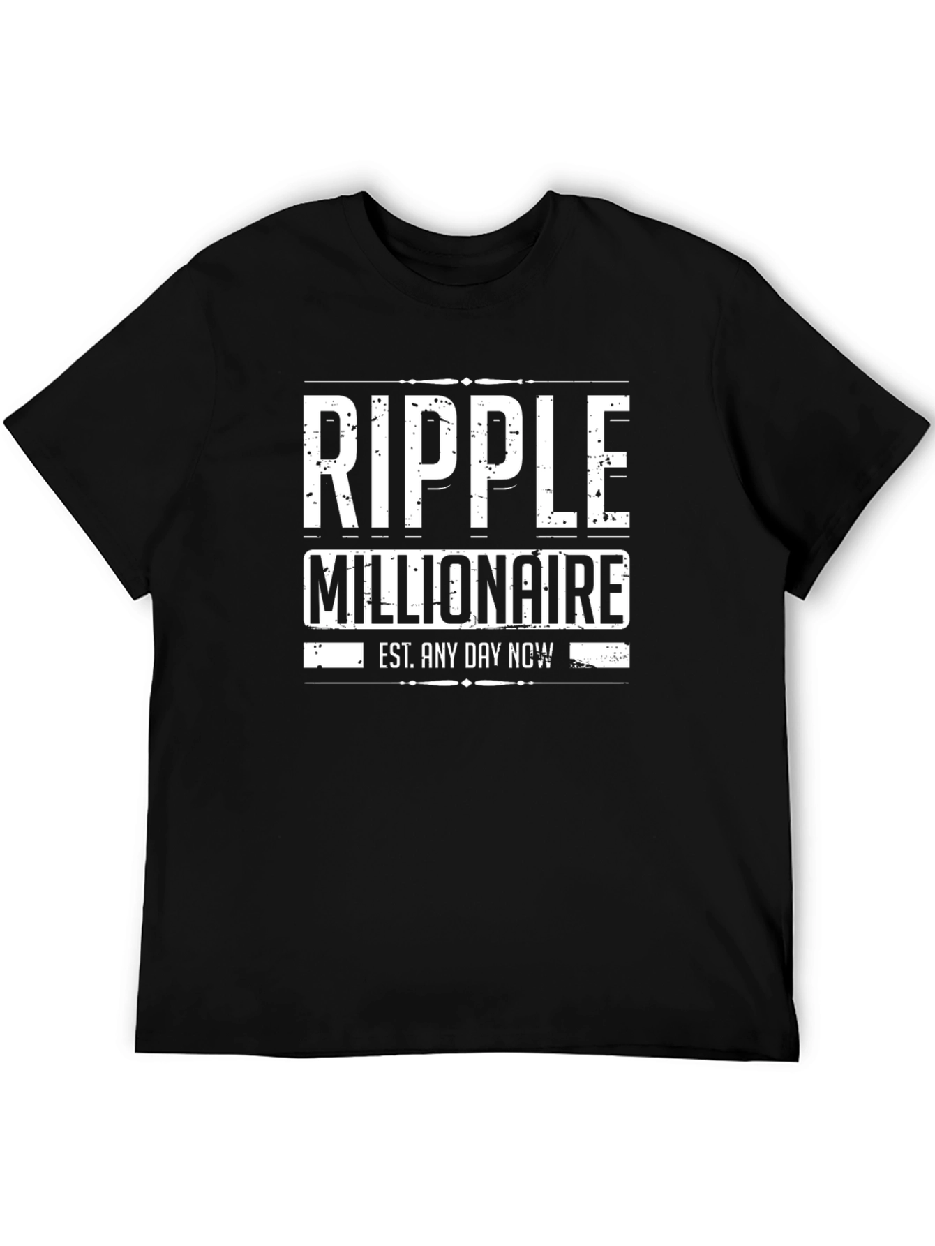 Ripple Millionaire Black Graphic Tee
