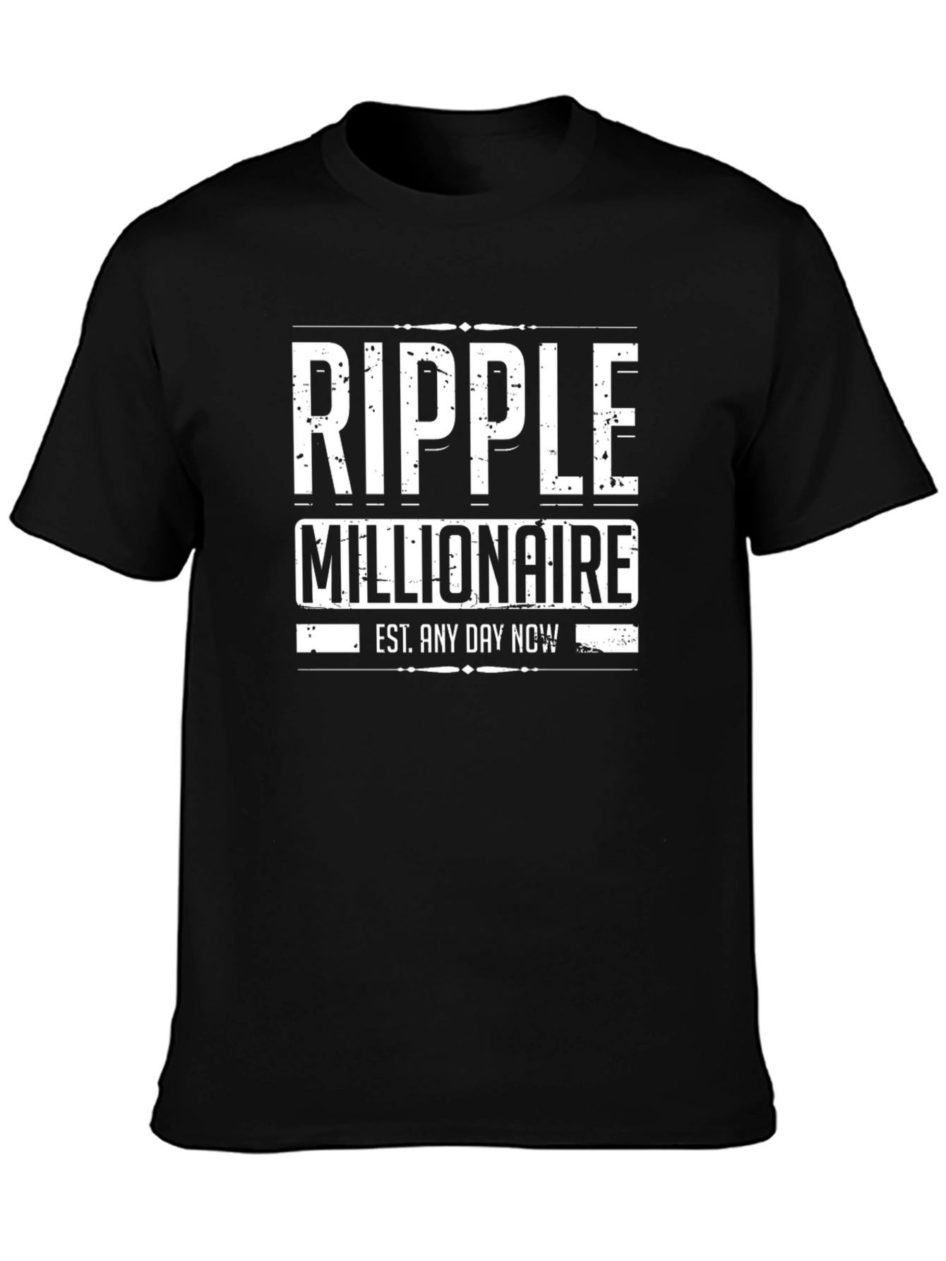 Ripple Millionaire Black Graphic Tee