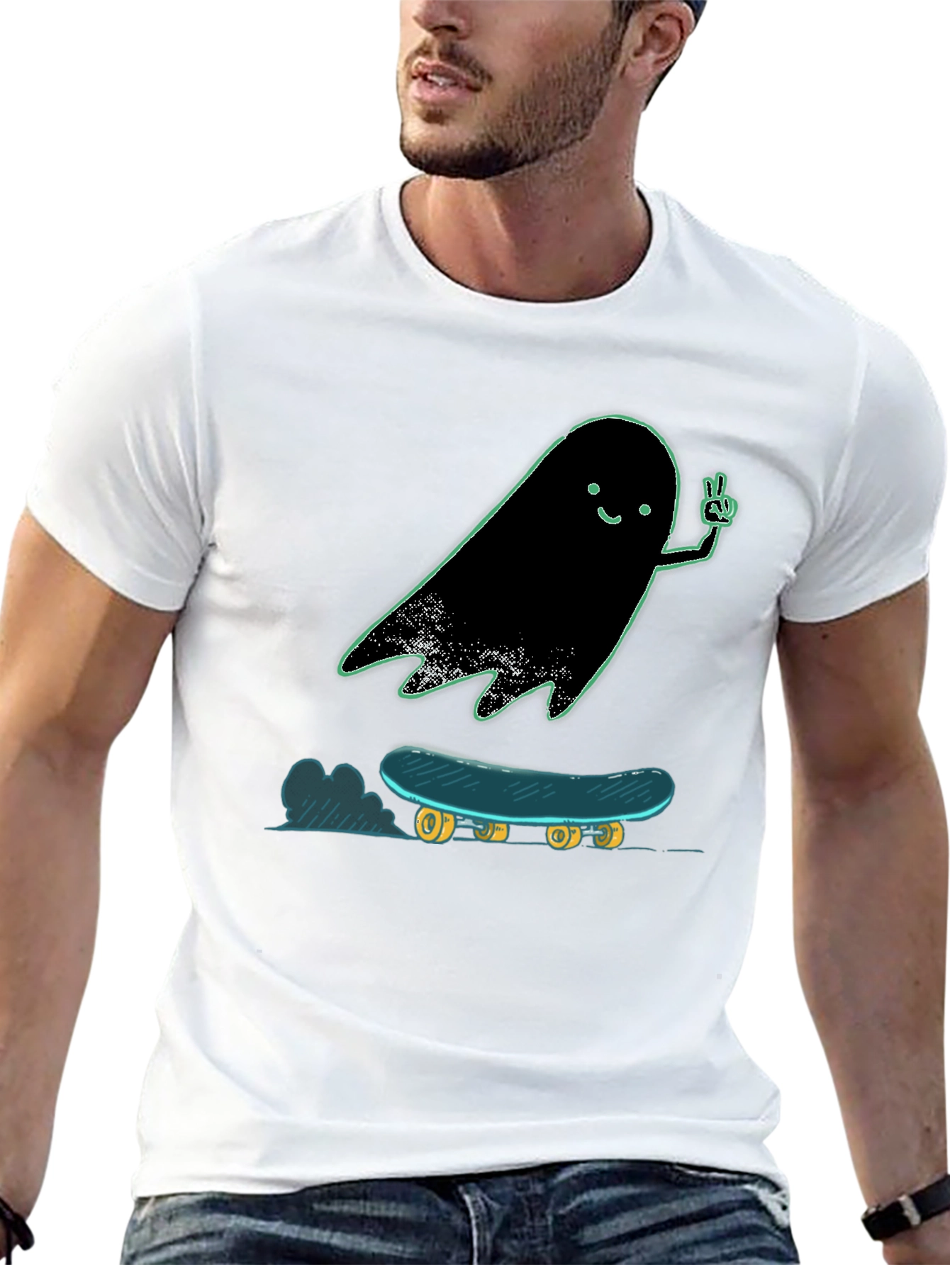 Skateboarding Ghost T-Shirt
