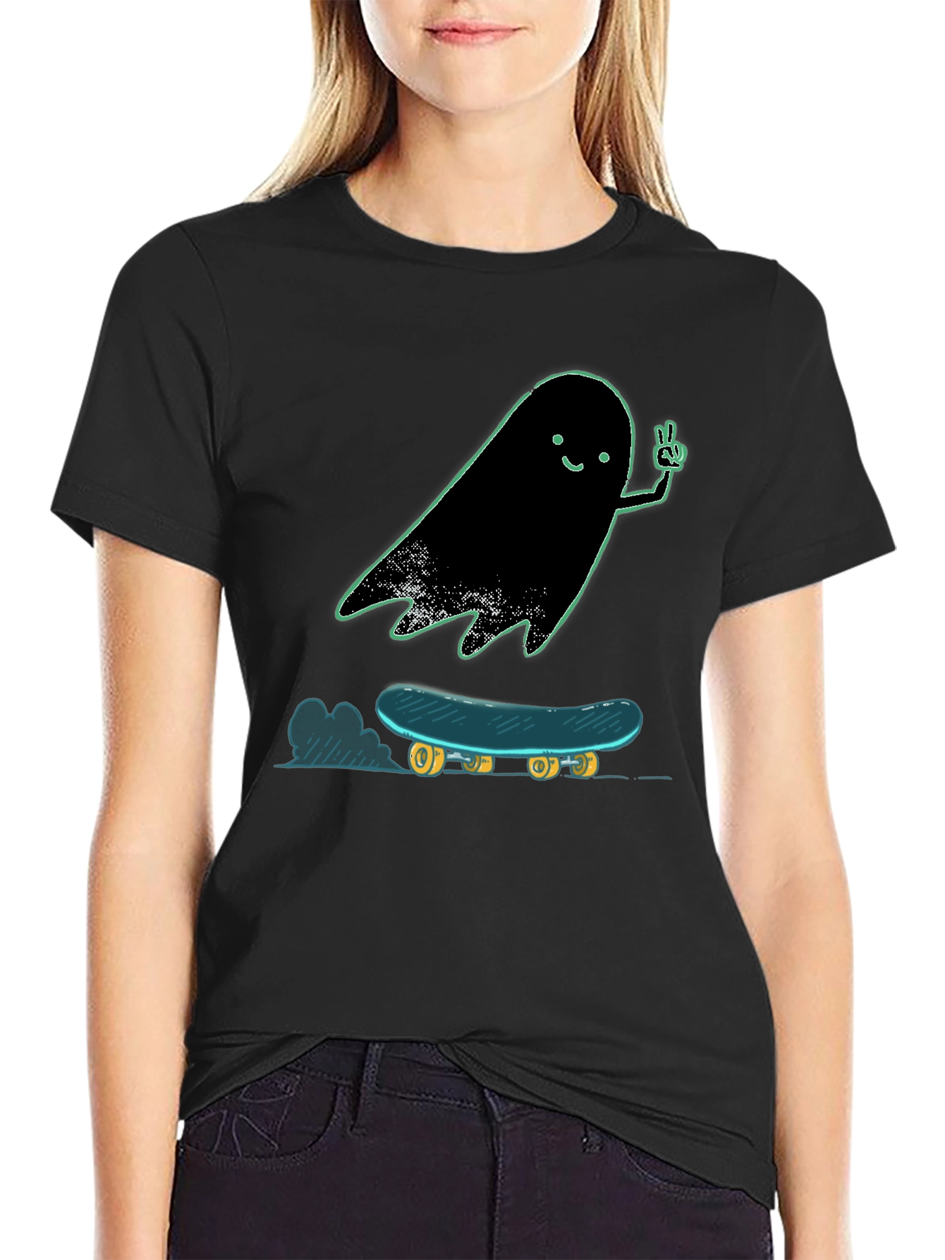 Skateboarding Ghost T-Shirt