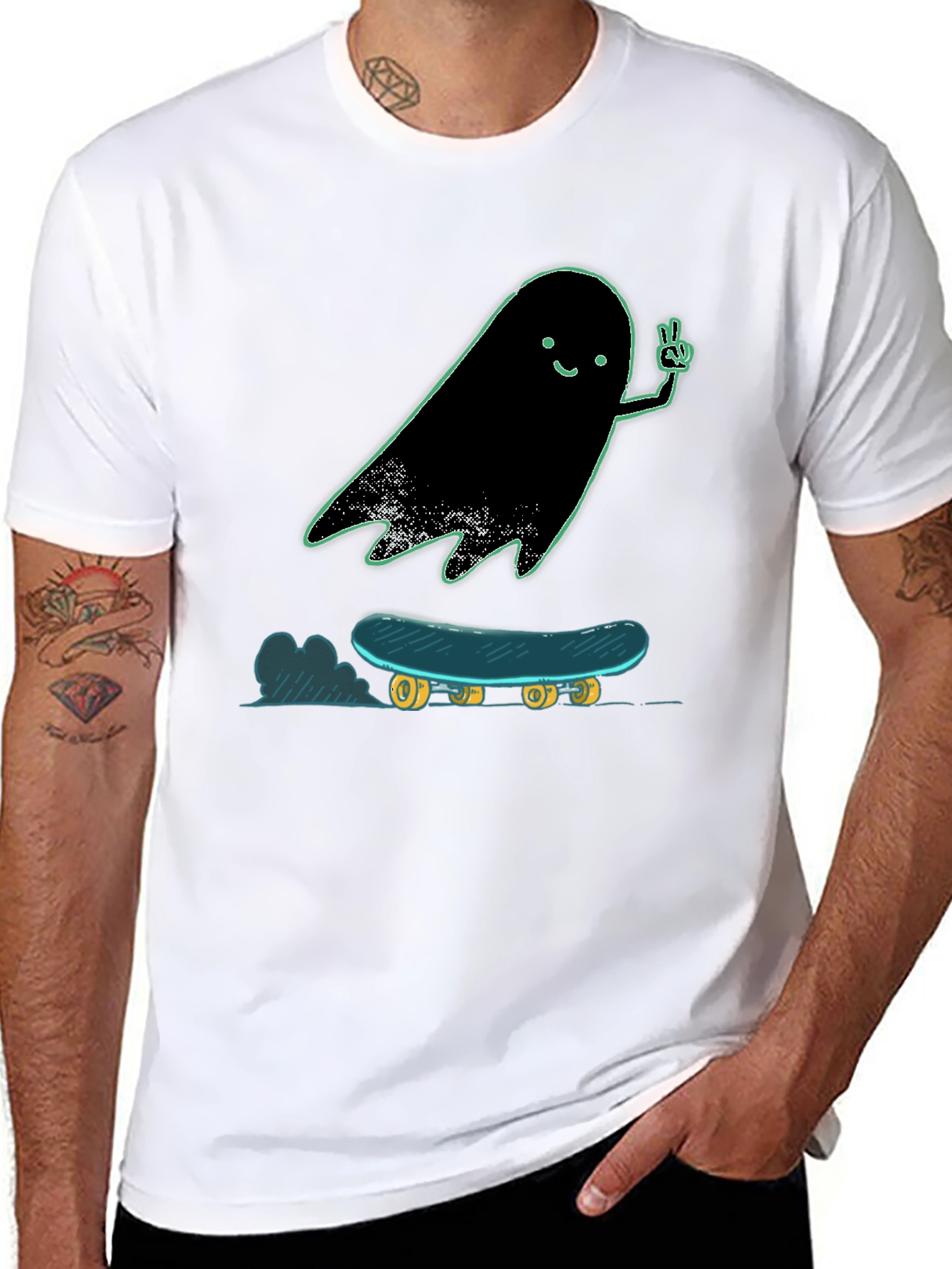 Skateboarding Ghost T-Shirt