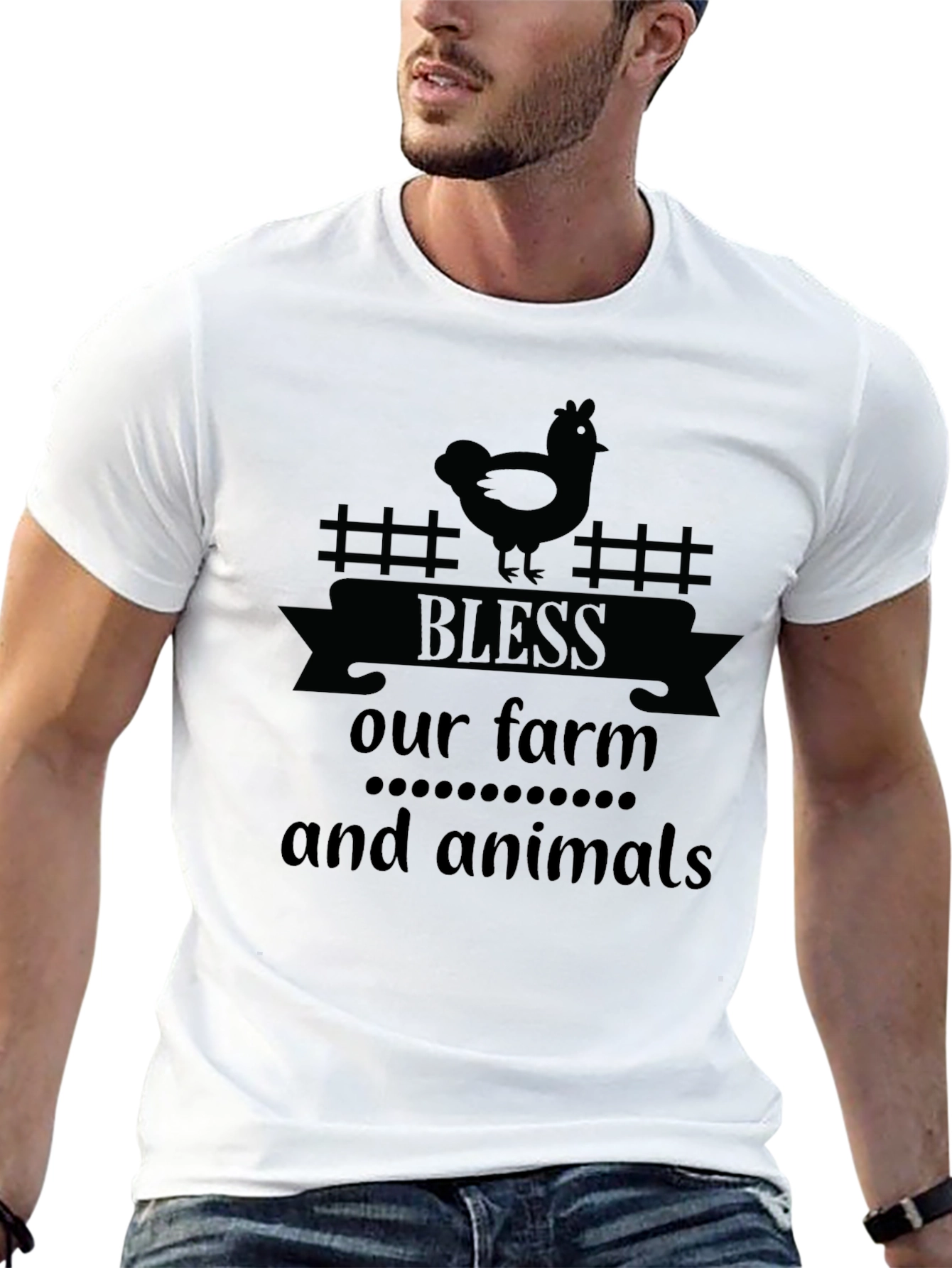 Bless Our Farm T-Shirt Farm Animal Tee
