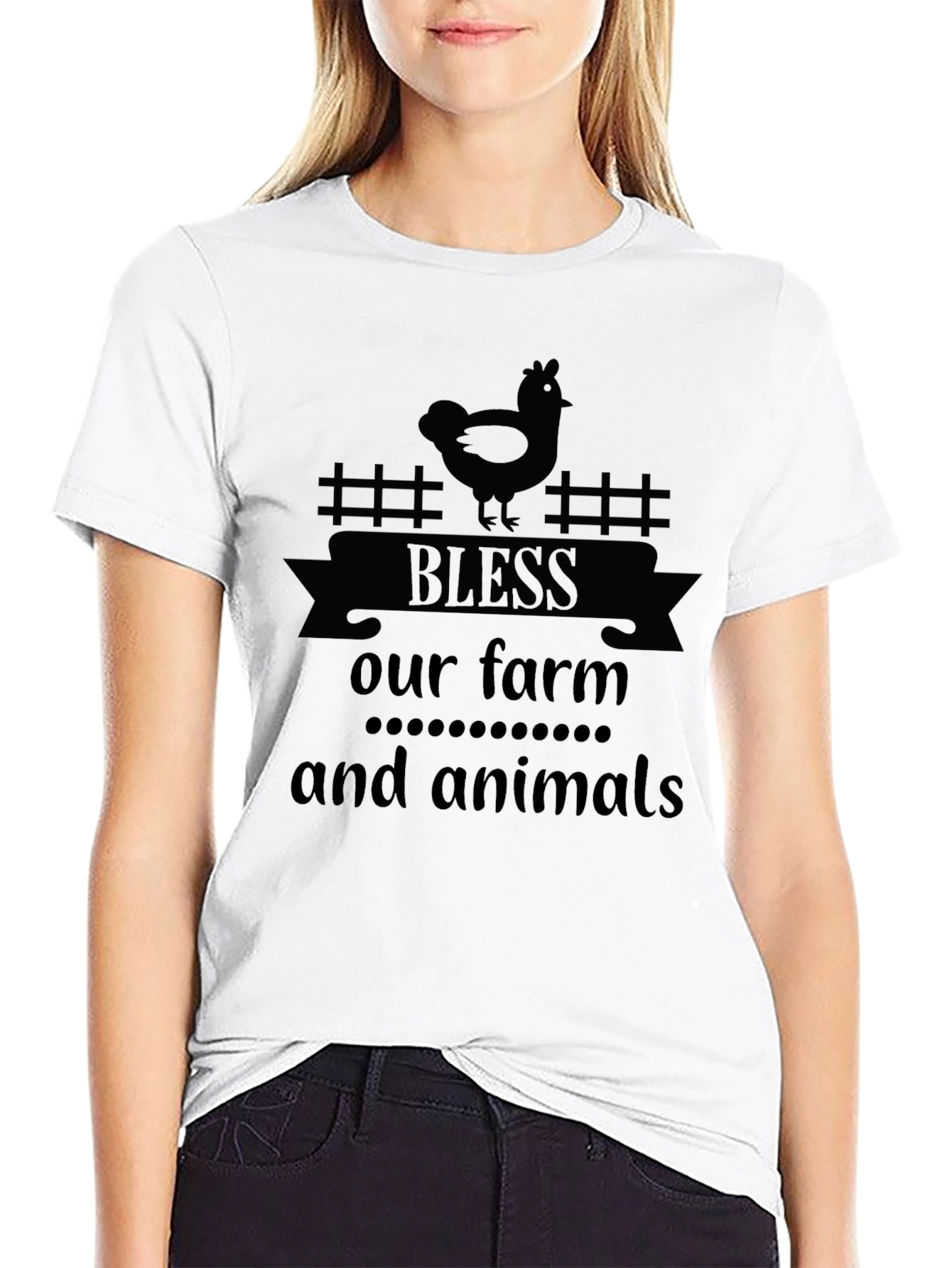 Bless Our Farm T-Shirt Farm Animal Tee