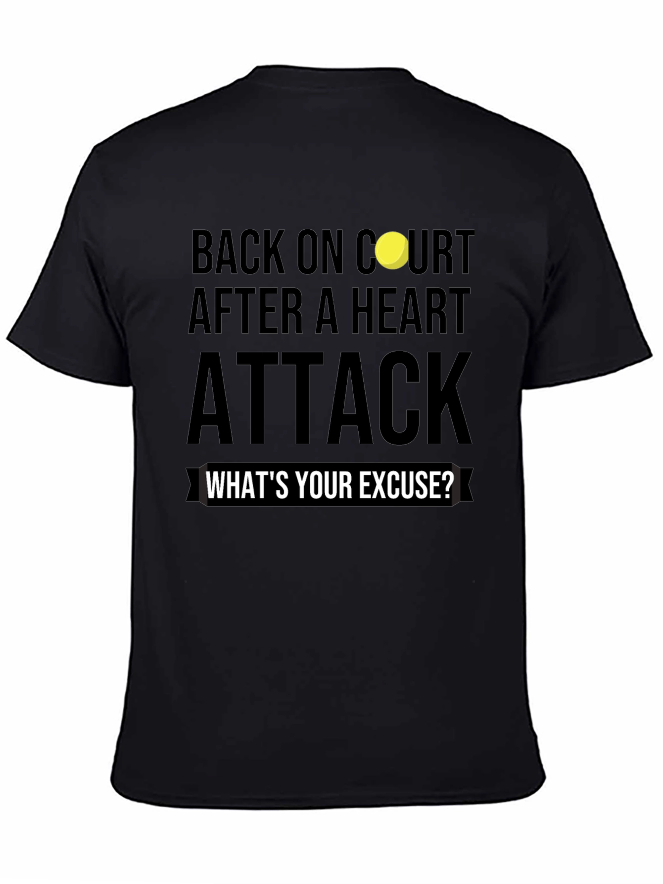 Back On Court After Heart Attack Graphic Tee