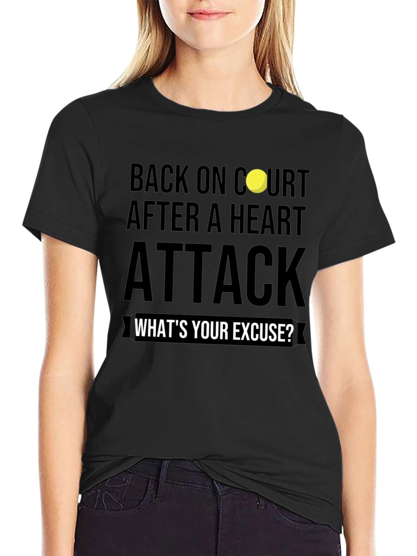 Back On Court After Heart Attack Graphic Tee