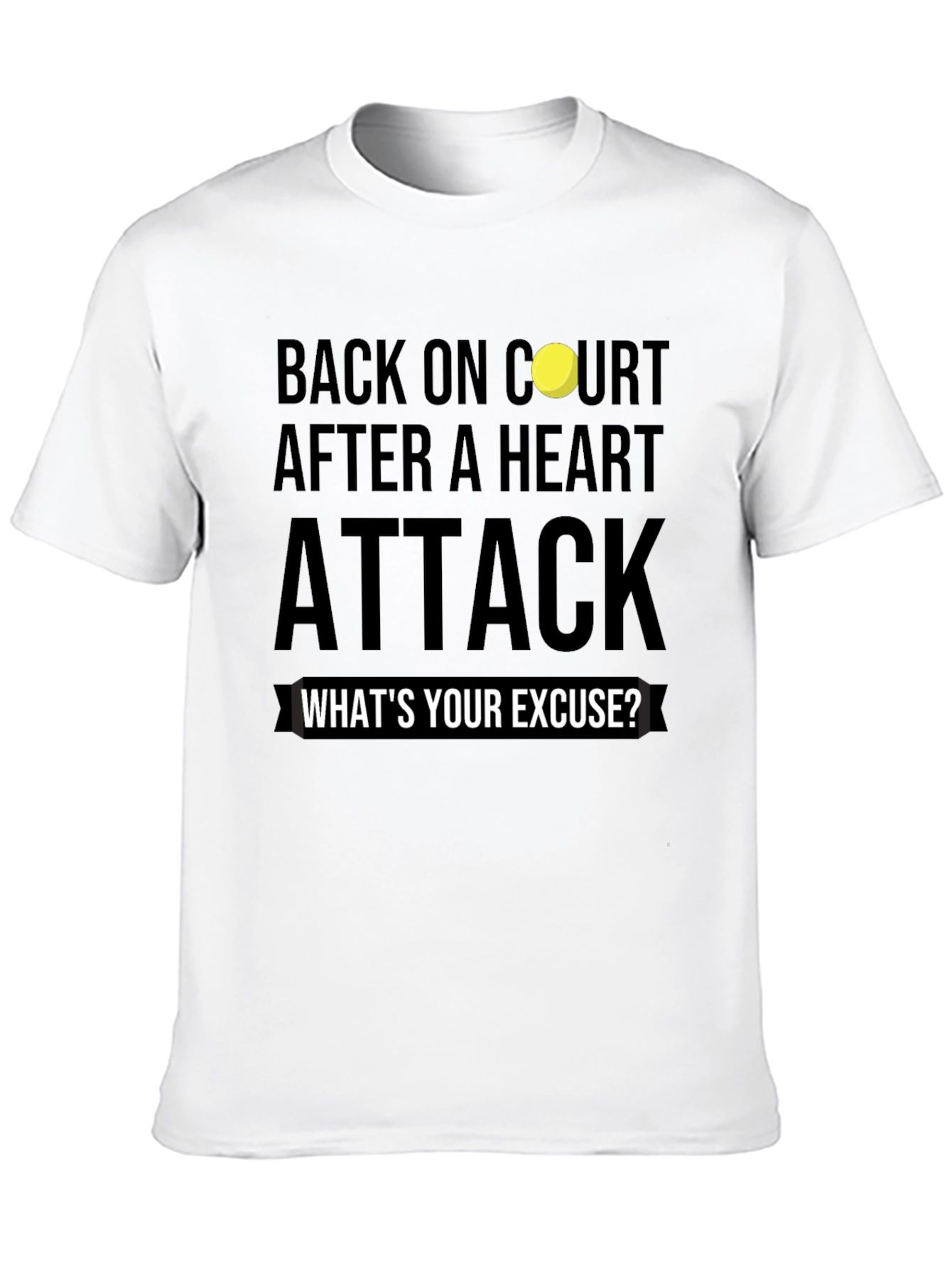 Back On Court After Heart Attack Graphic Tee
